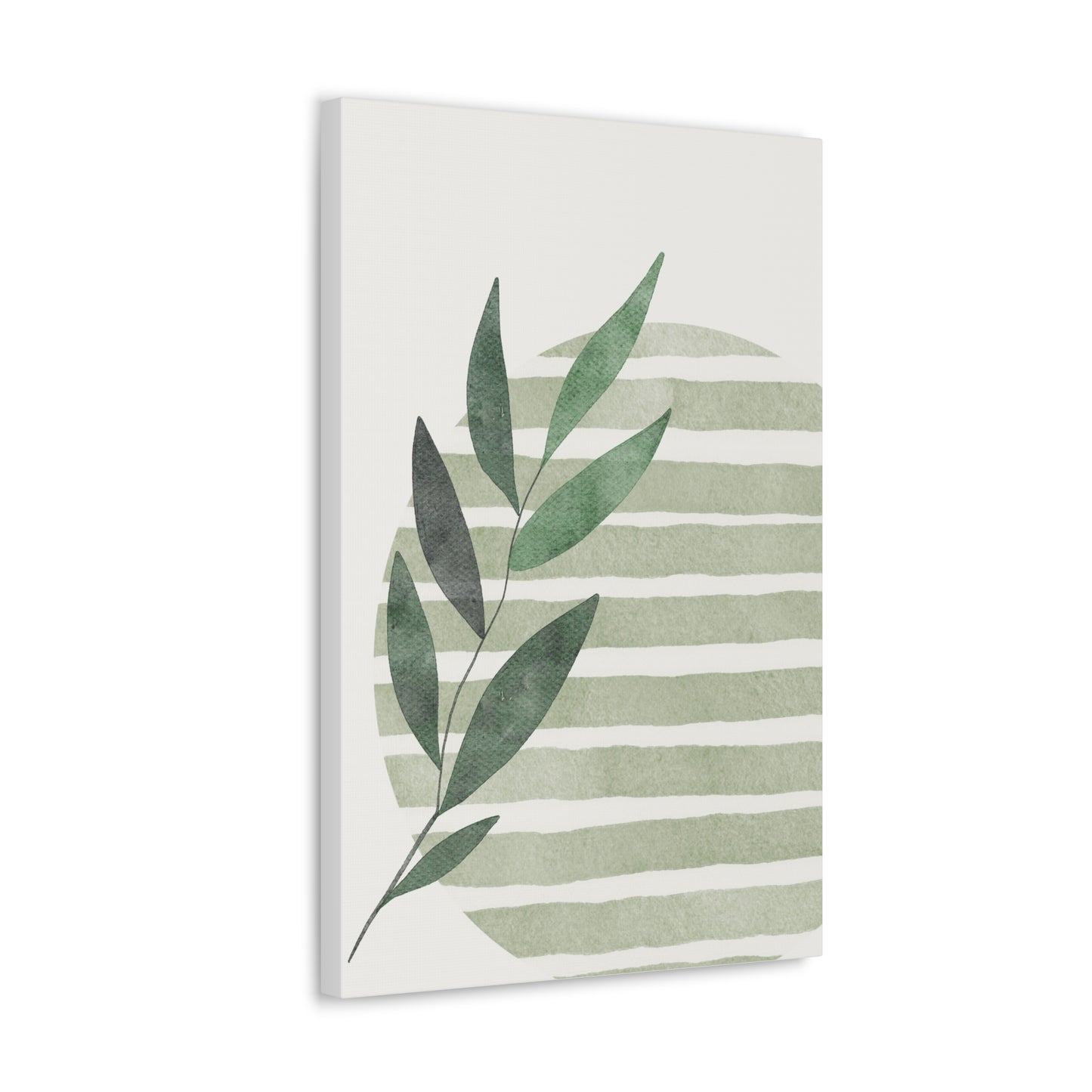 Grass Green Abstract Canvas