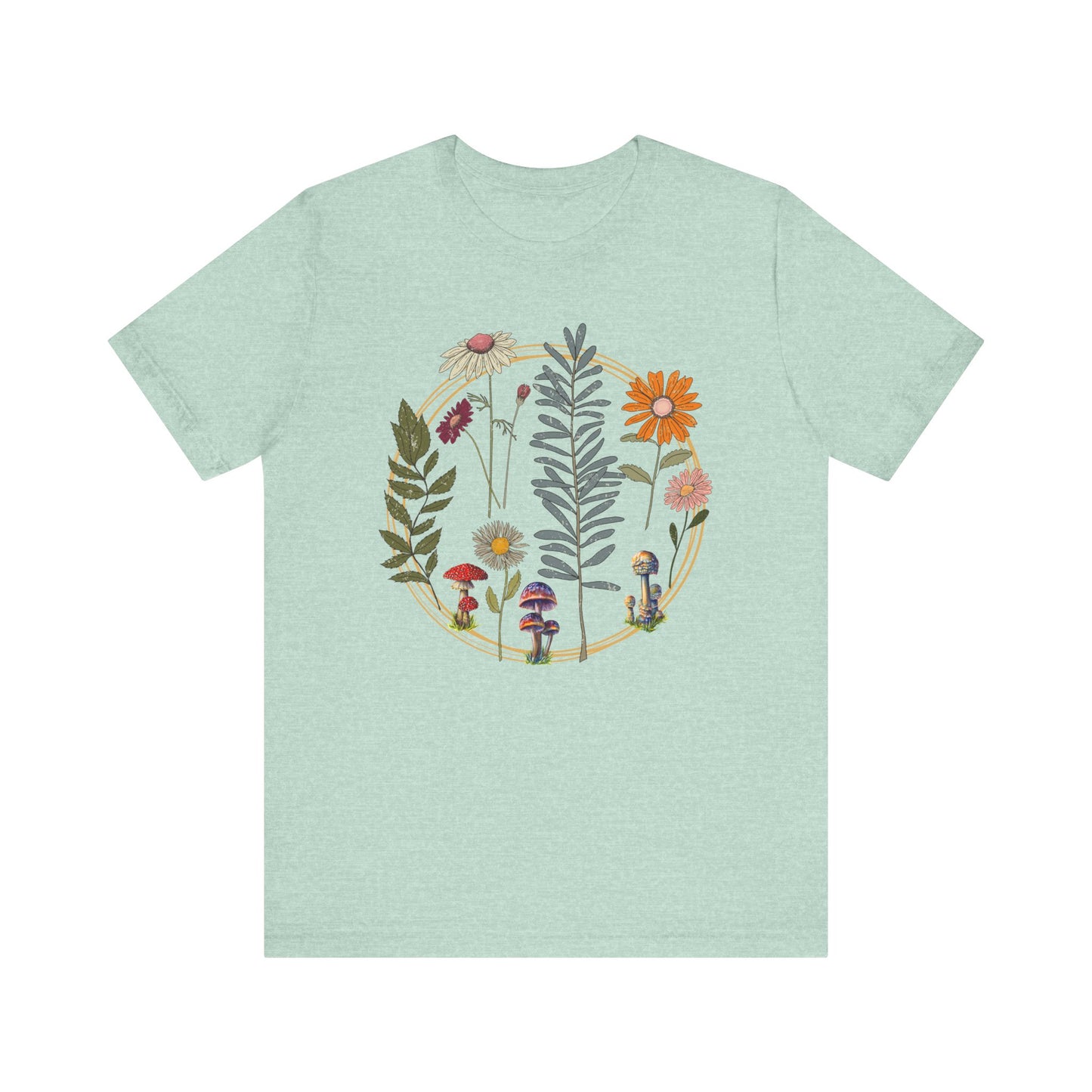 Flower and Mushroom T-Shirt