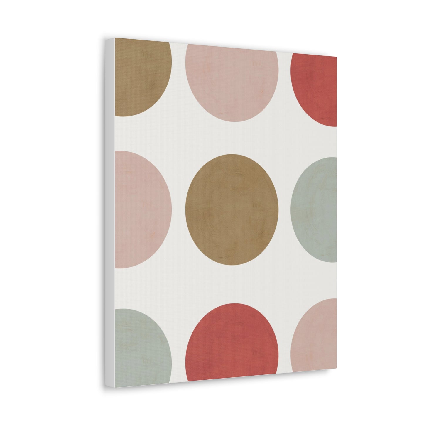 Earth Toned Dots Canvas