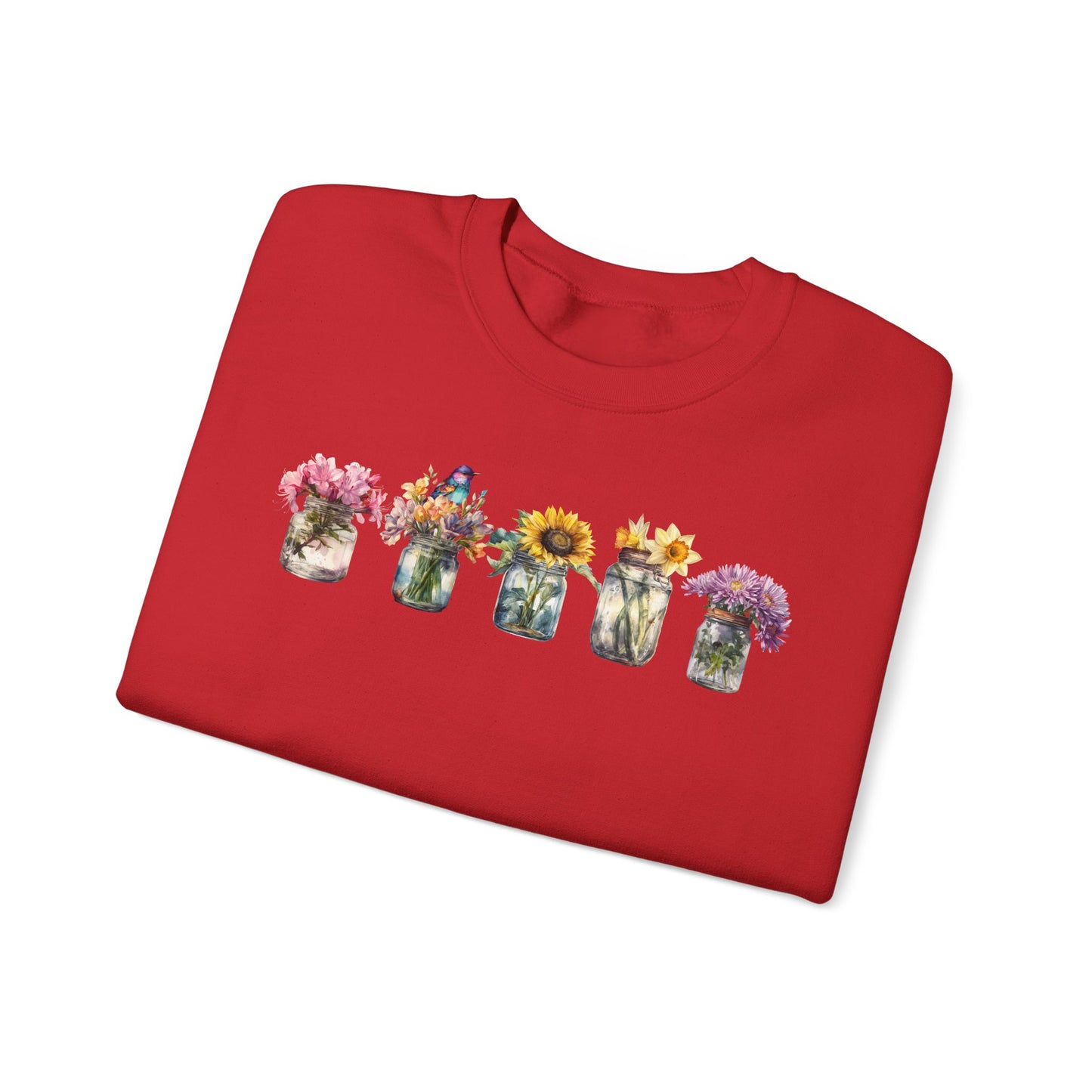 Floral Crewneck Sweatshirt - Cozy Gift for Nature Lovers, Comfortable Warmth for Fall, Spring Fashion, Ideal for Casual Outings, [...]
