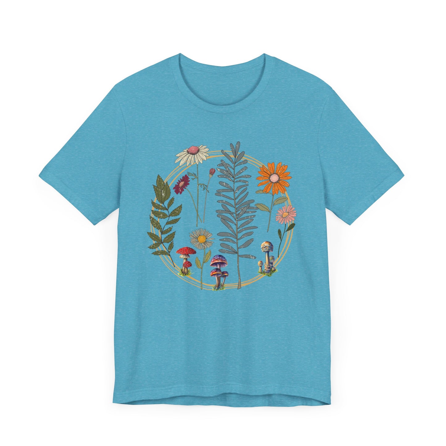 Flower and Mushroom T-Shirt