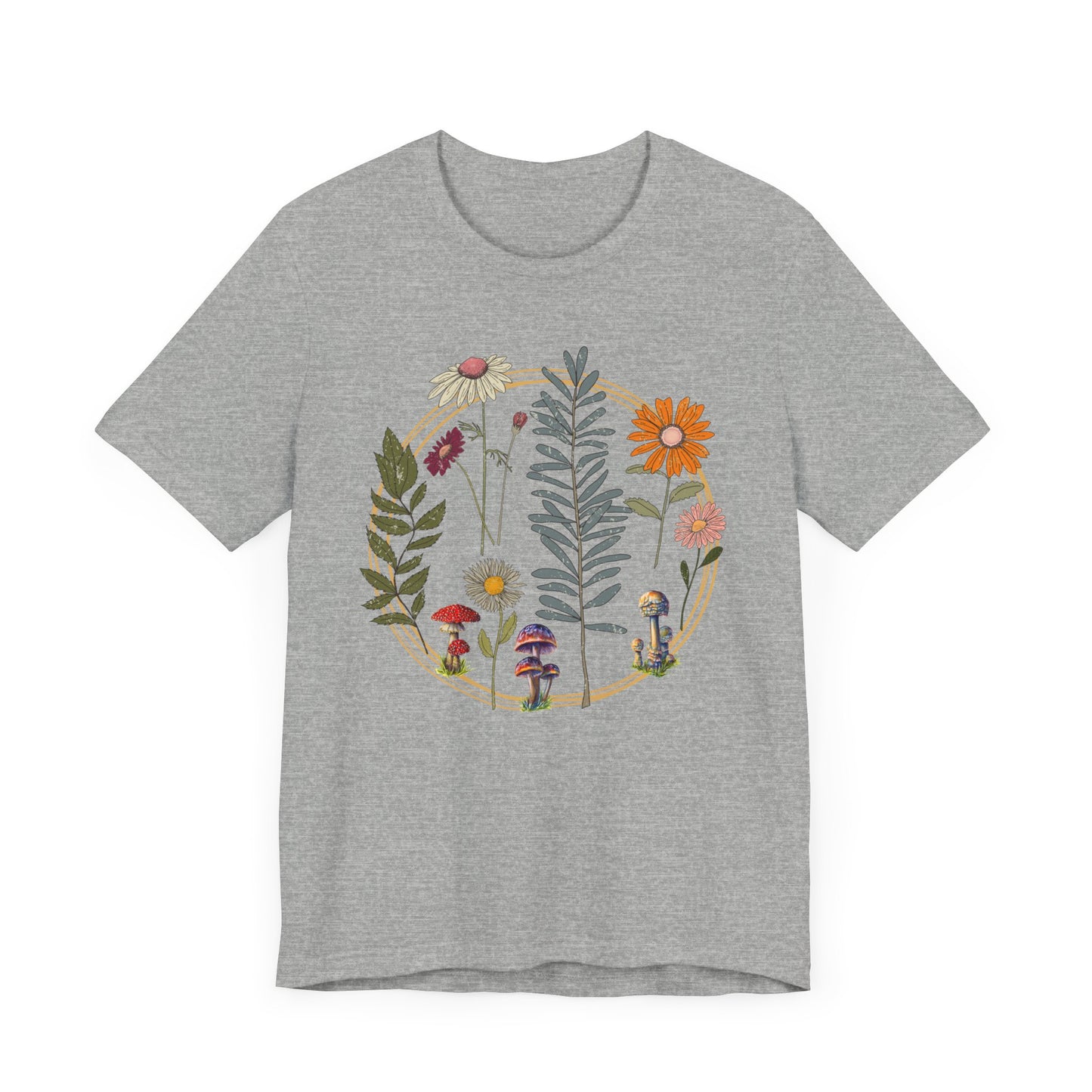 Flower and Mushroom T-Shirt