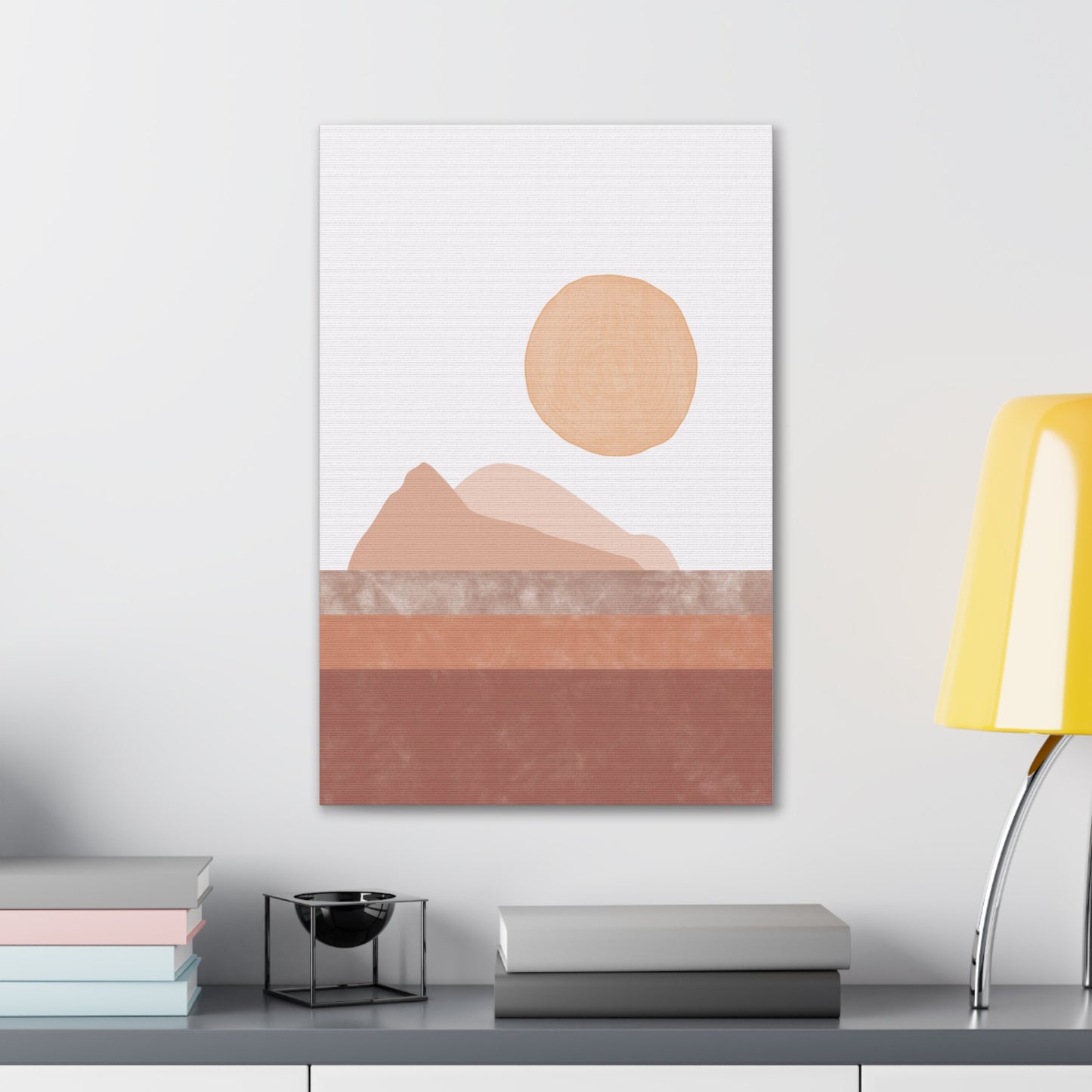 Sun And Mountains Canvas