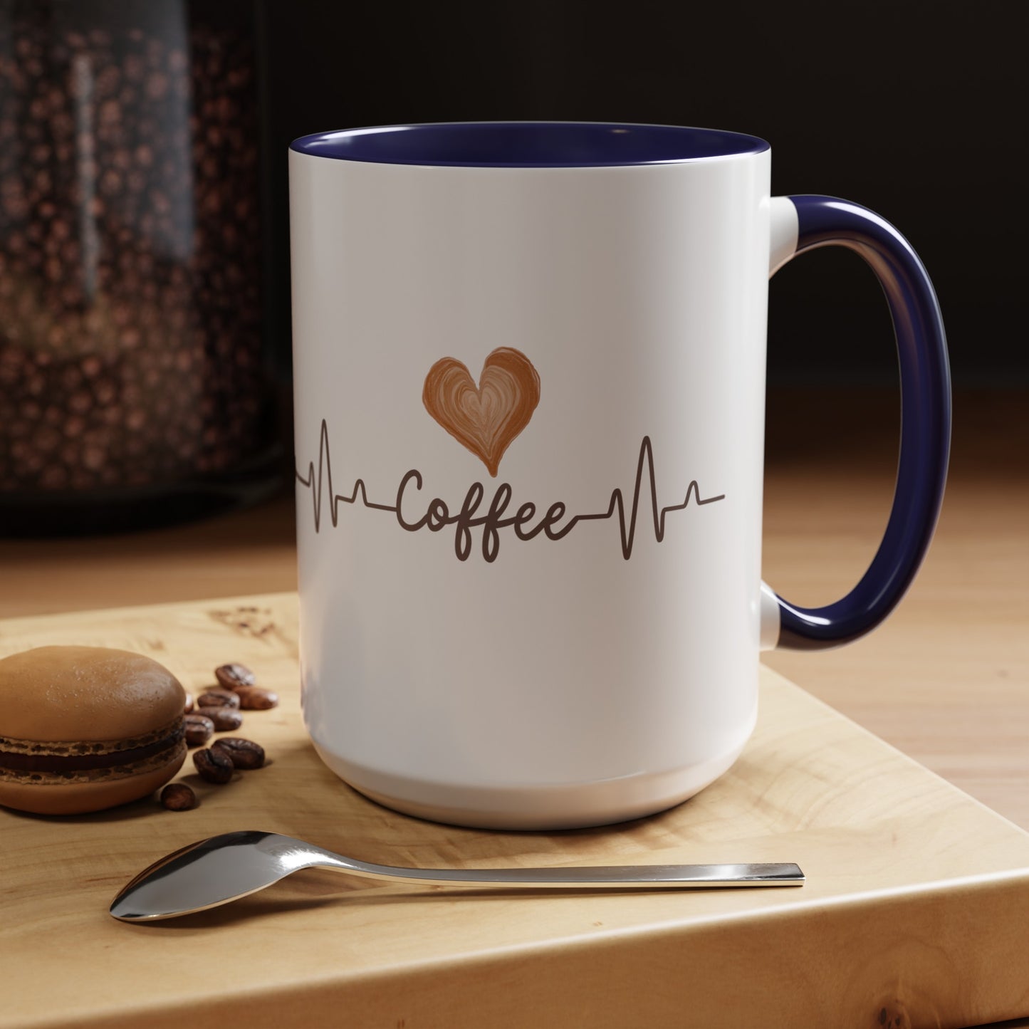 Coffee Heartbeat Mug, 11oz