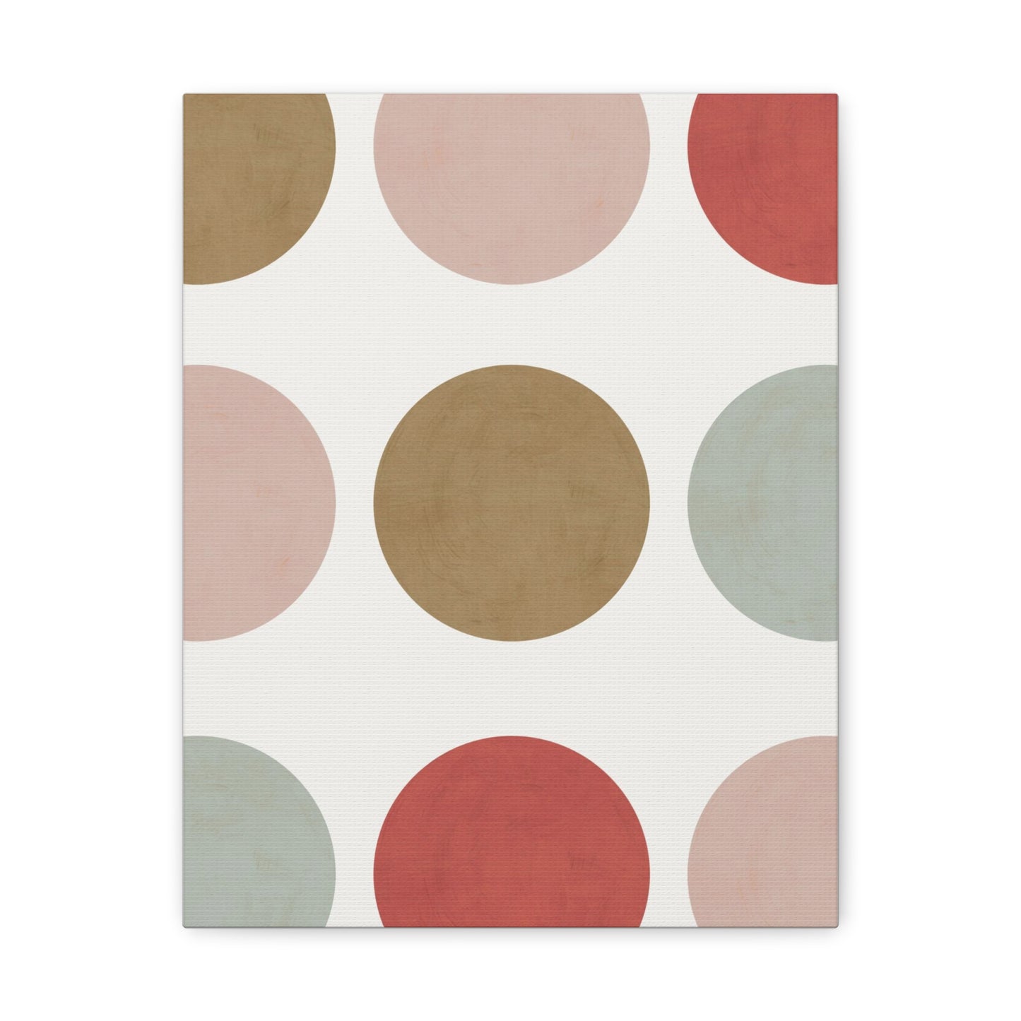 Earth Toned Dots Canvas