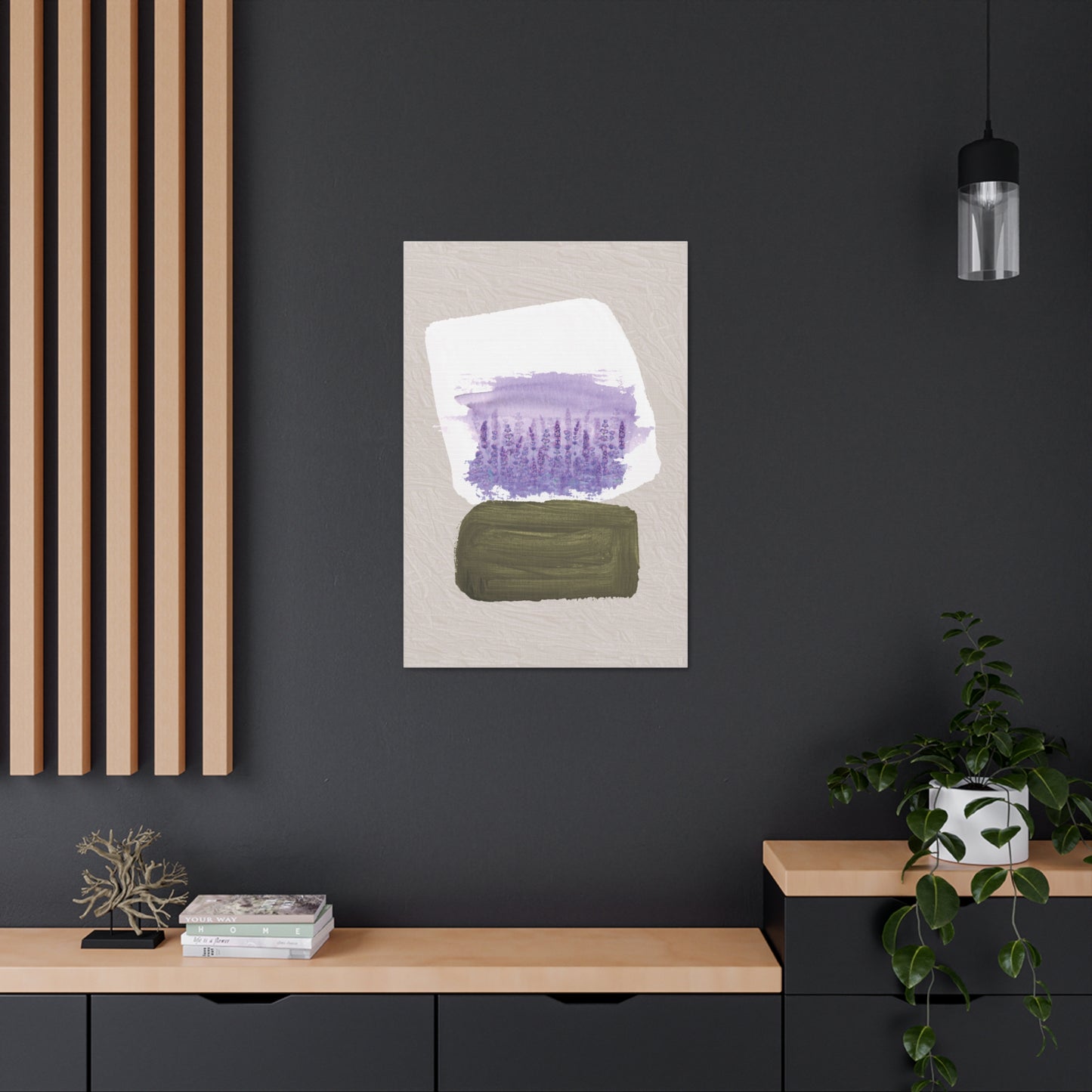 Lavender Abstract Canvas