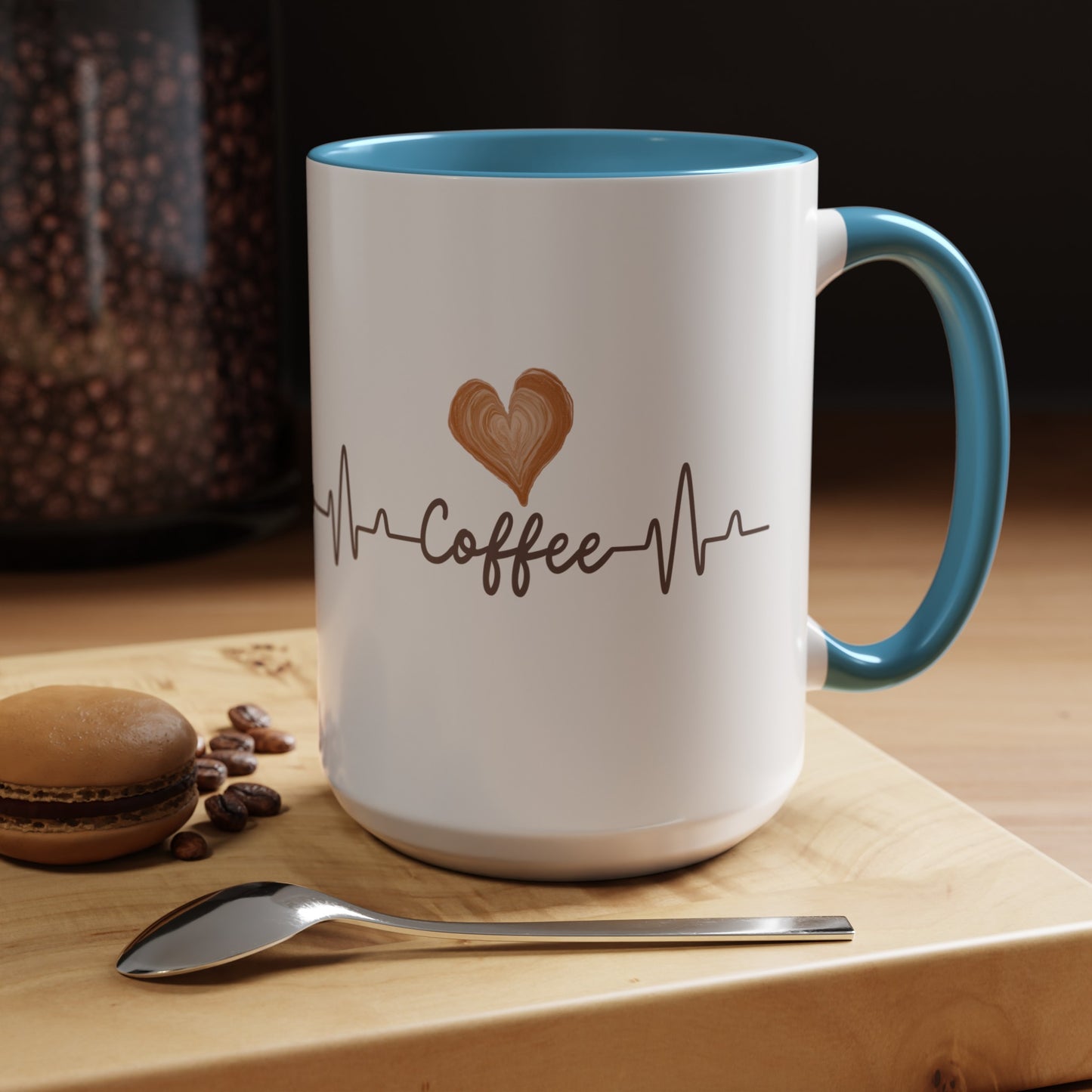 Coffee Heartbeat Mug, 11oz