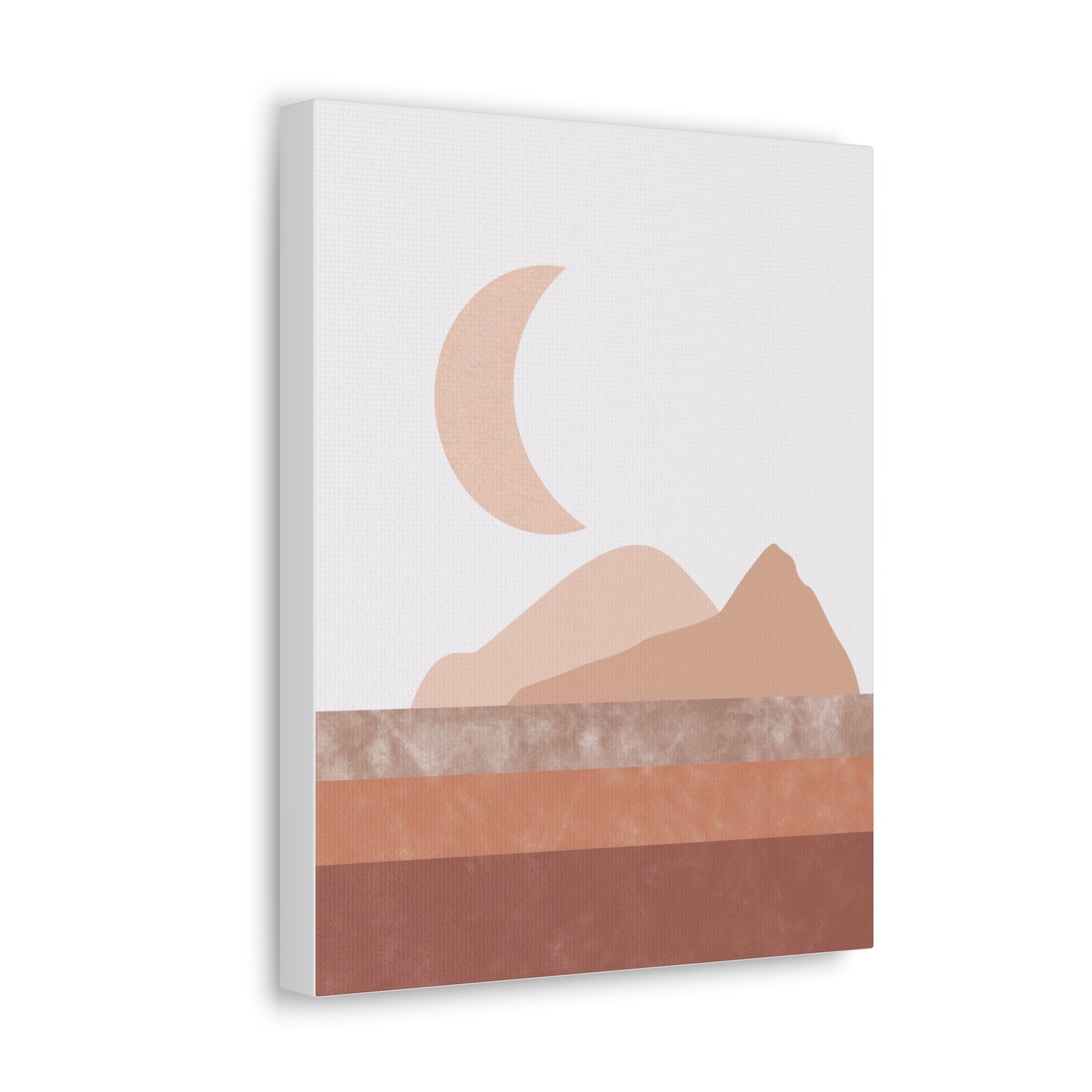 Moon And Mountains Canvas