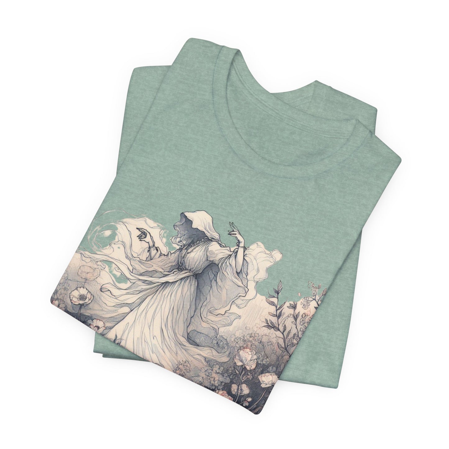 Vintage Floral Ghost T-Shirt