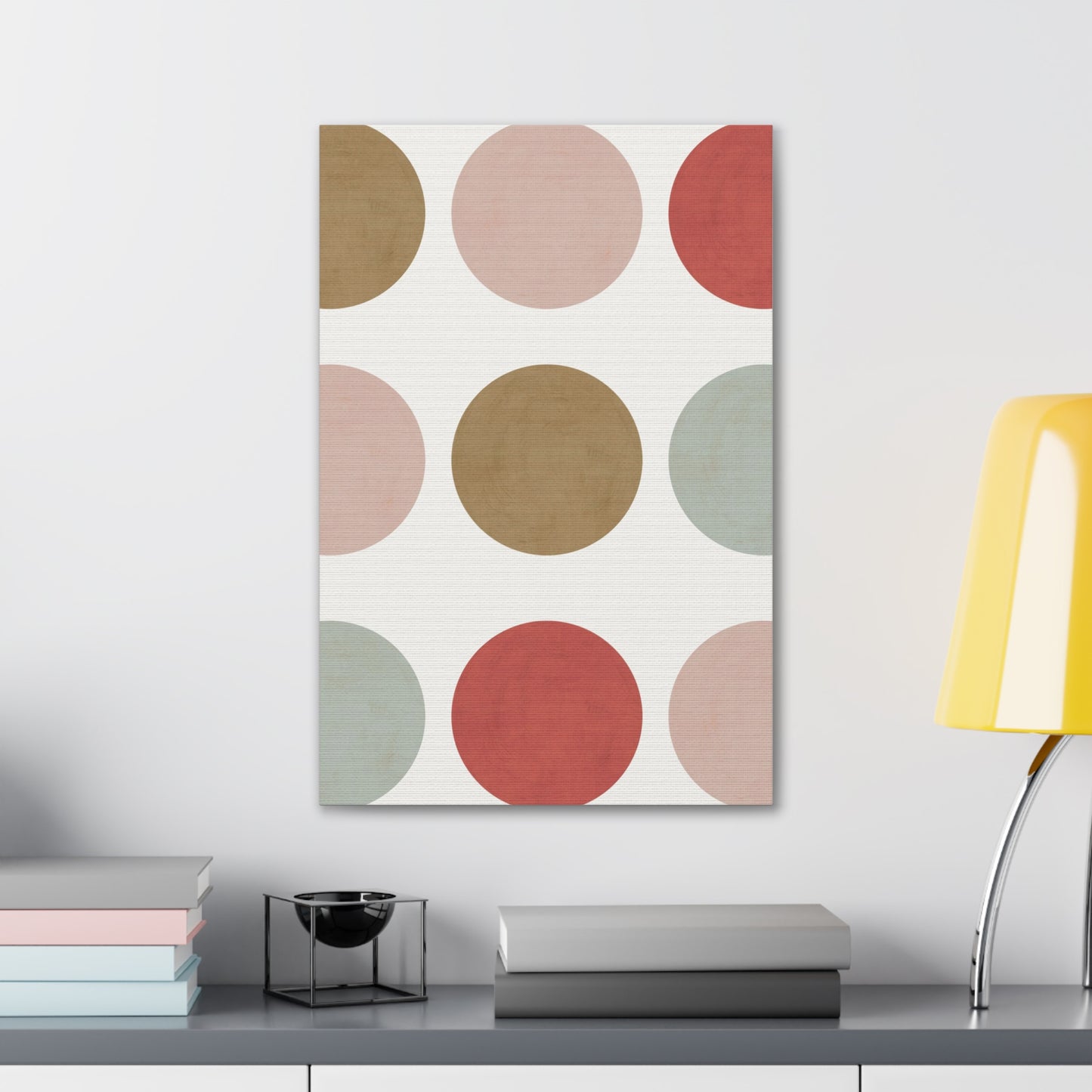 Earth Toned Dots Canvas