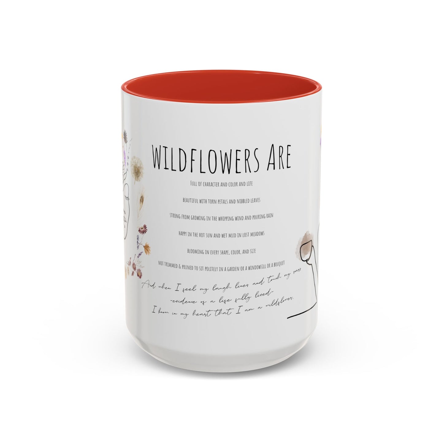 Floral Design Coffee Mug, Cozy Gift for Readers, Cute Decor for Home, Perfect for Coffee Lovers, Unique Kitchen Accessories
