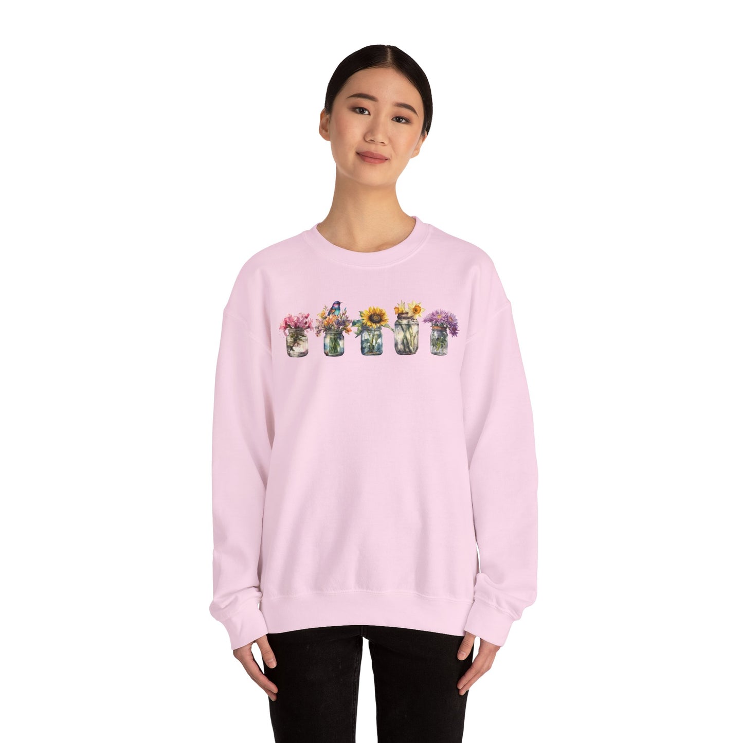 Floral Crewneck Sweatshirt - Cozy Gift for Nature Lovers, Comfortable Warmth for Fall, Spring Fashion, Ideal for Casual Outings, [...]