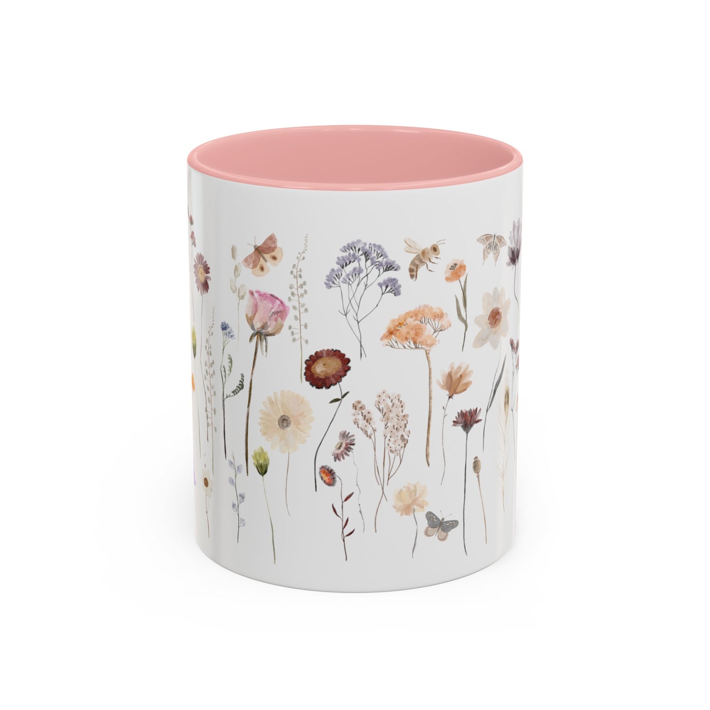 Bee Butterfly Flower Mug