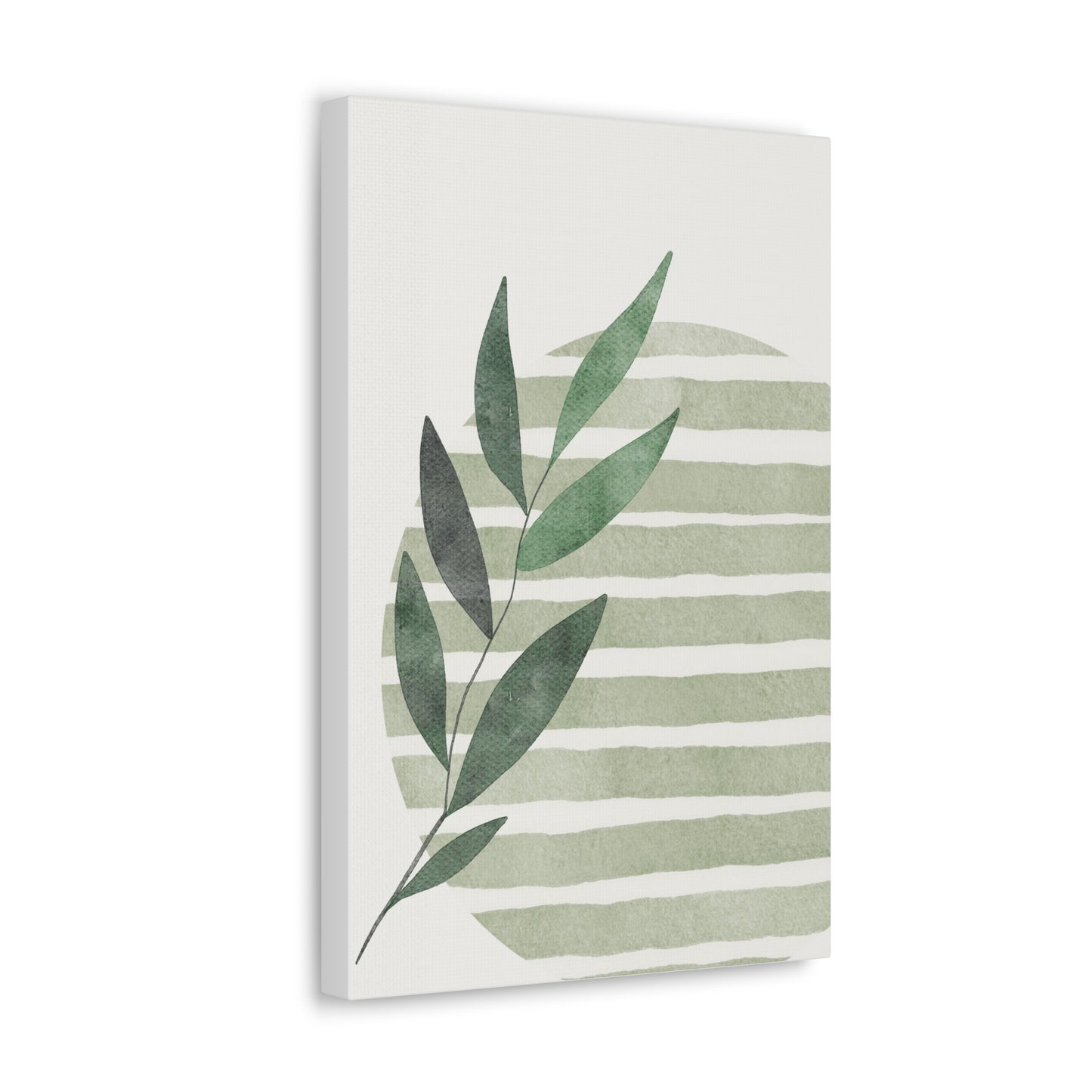 Grass Green Abstract Canvas