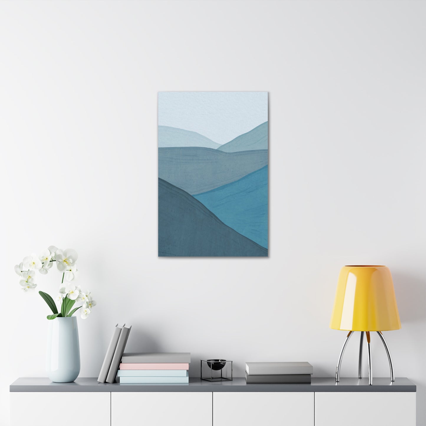 Abstract Blue Ocean Canvas