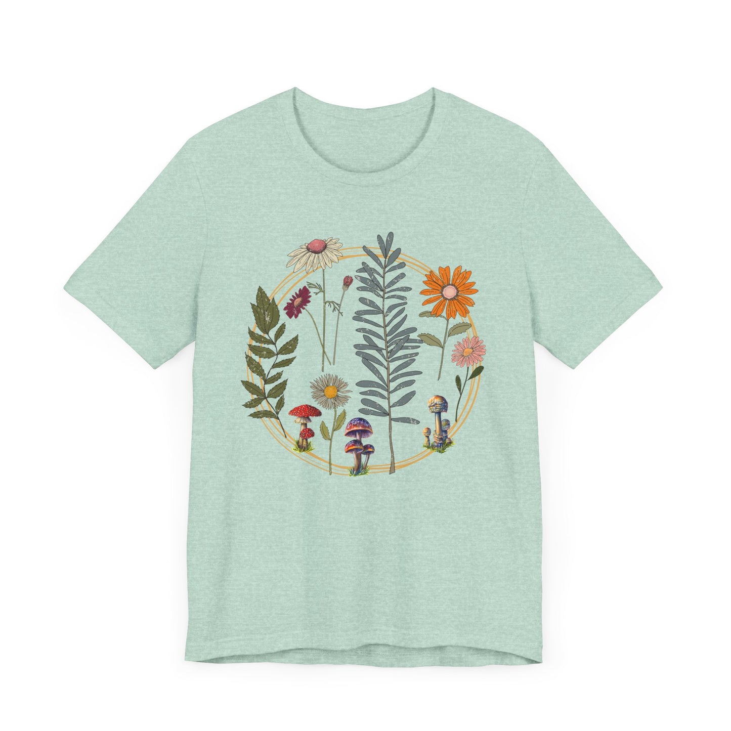 Flower and Mushroom T-Shirt