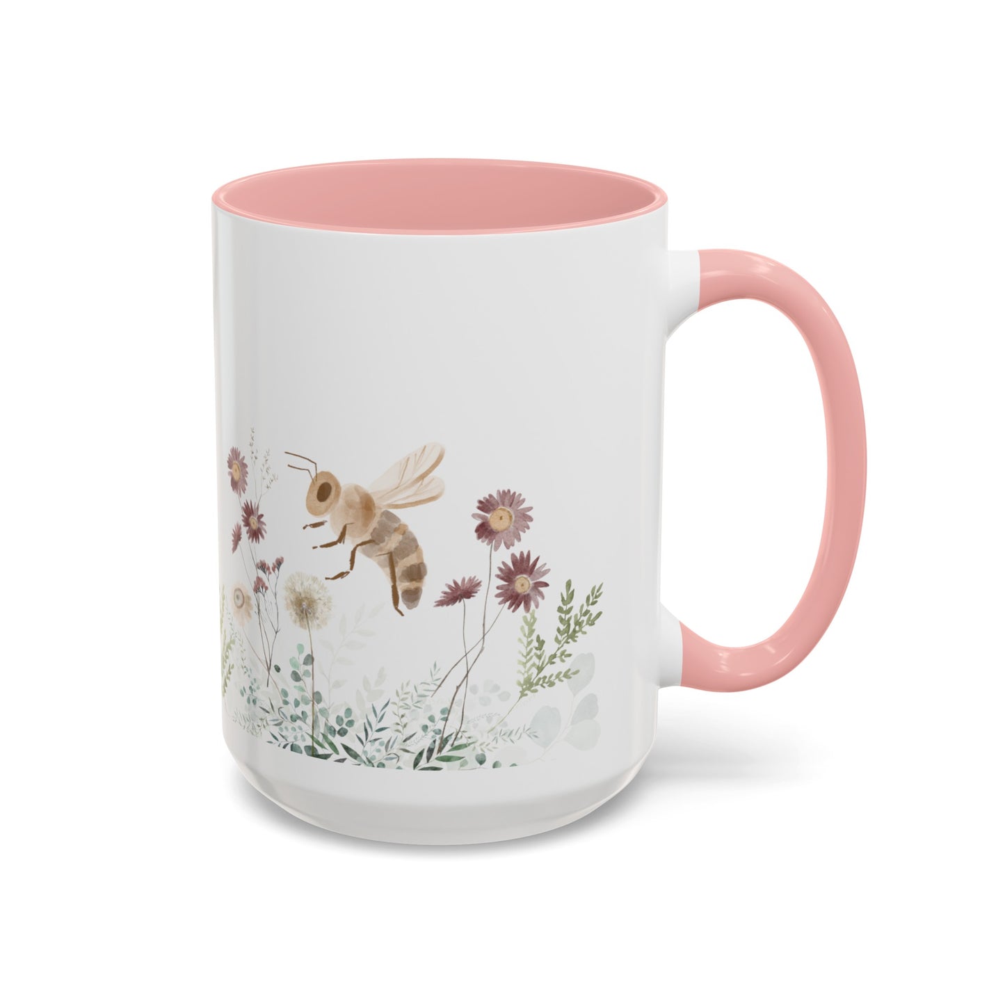 Bee and Flowers Coffee Mug