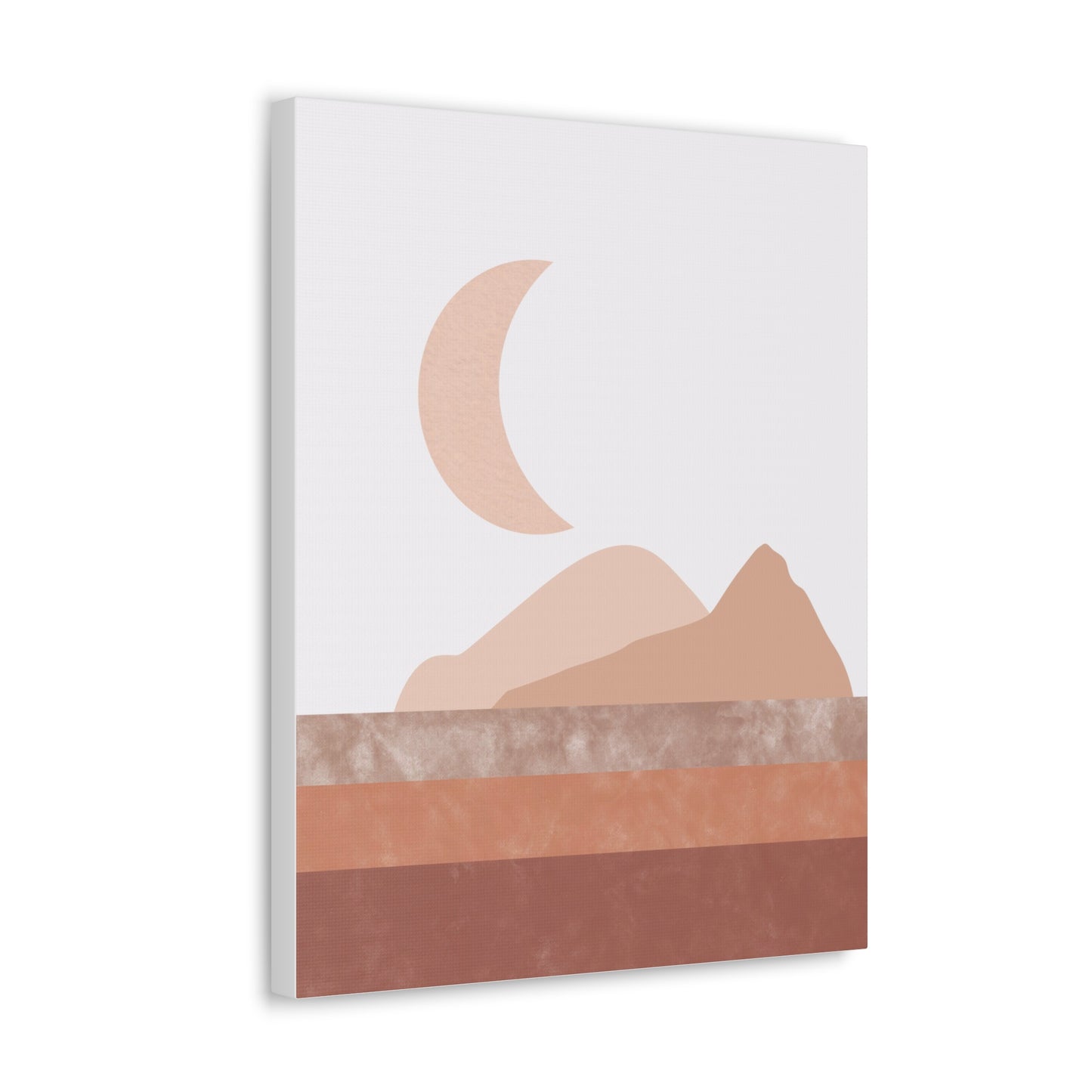 Moon And Mountains Canvas