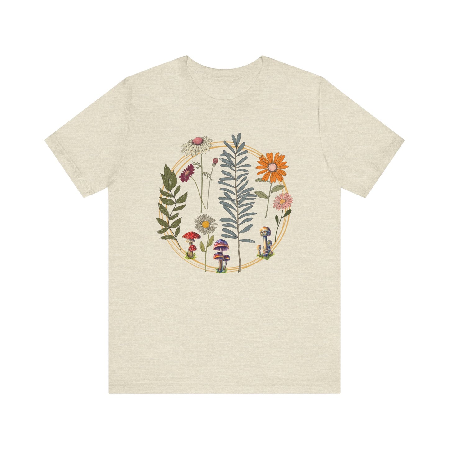 Flower and Mushroom T-Shirt