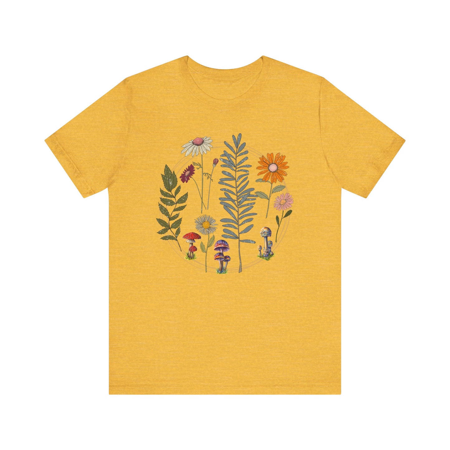 Flower and Mushroom T-Shirt