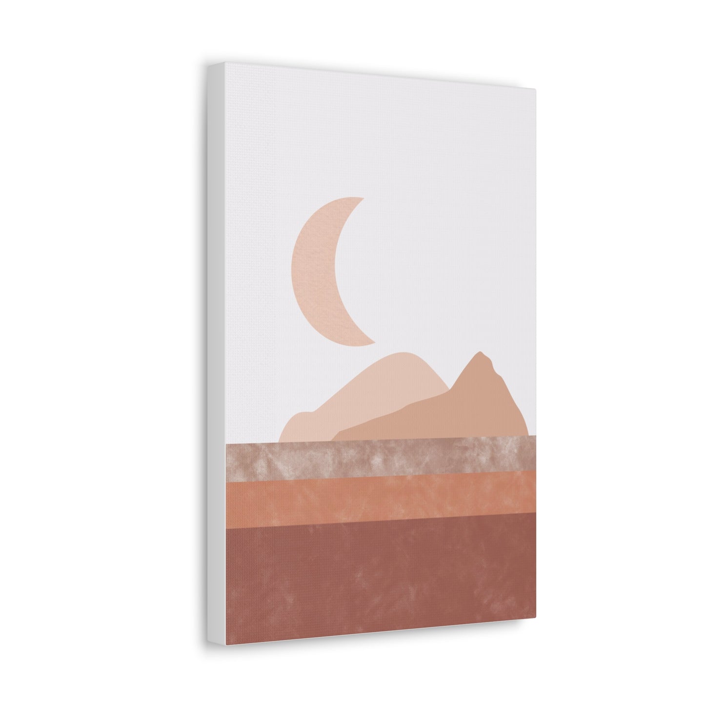 Moon And Mountains Canvas