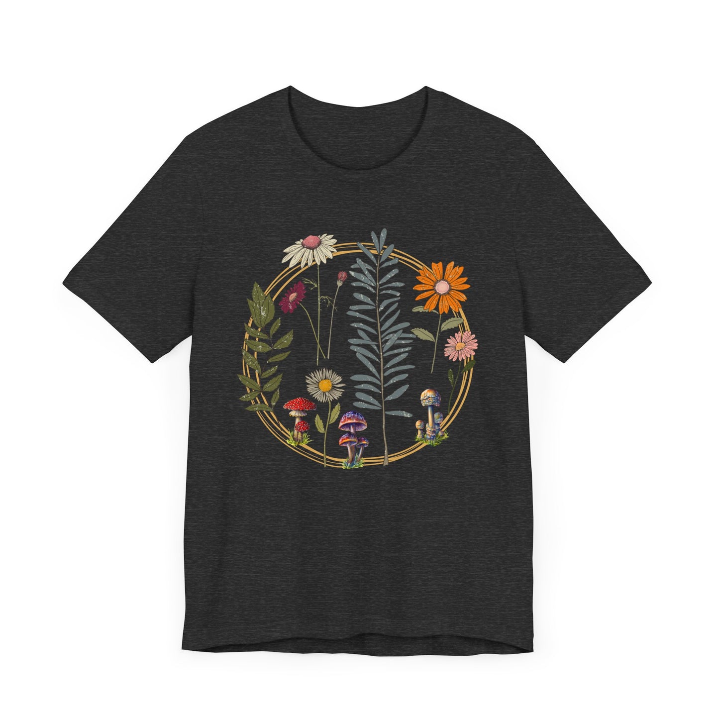 Flower and Mushroom T-Shirt