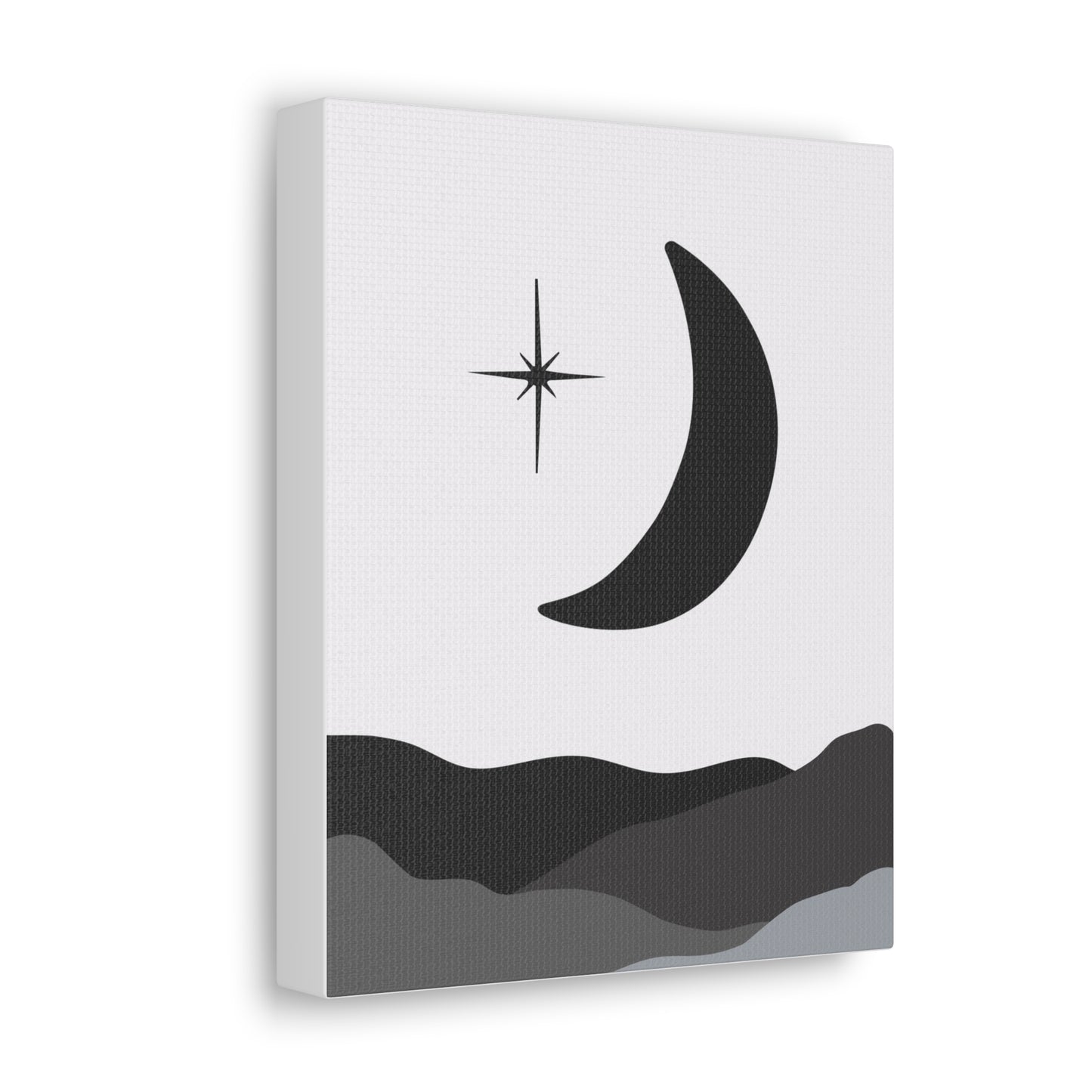 Moon and Clouds Canvas