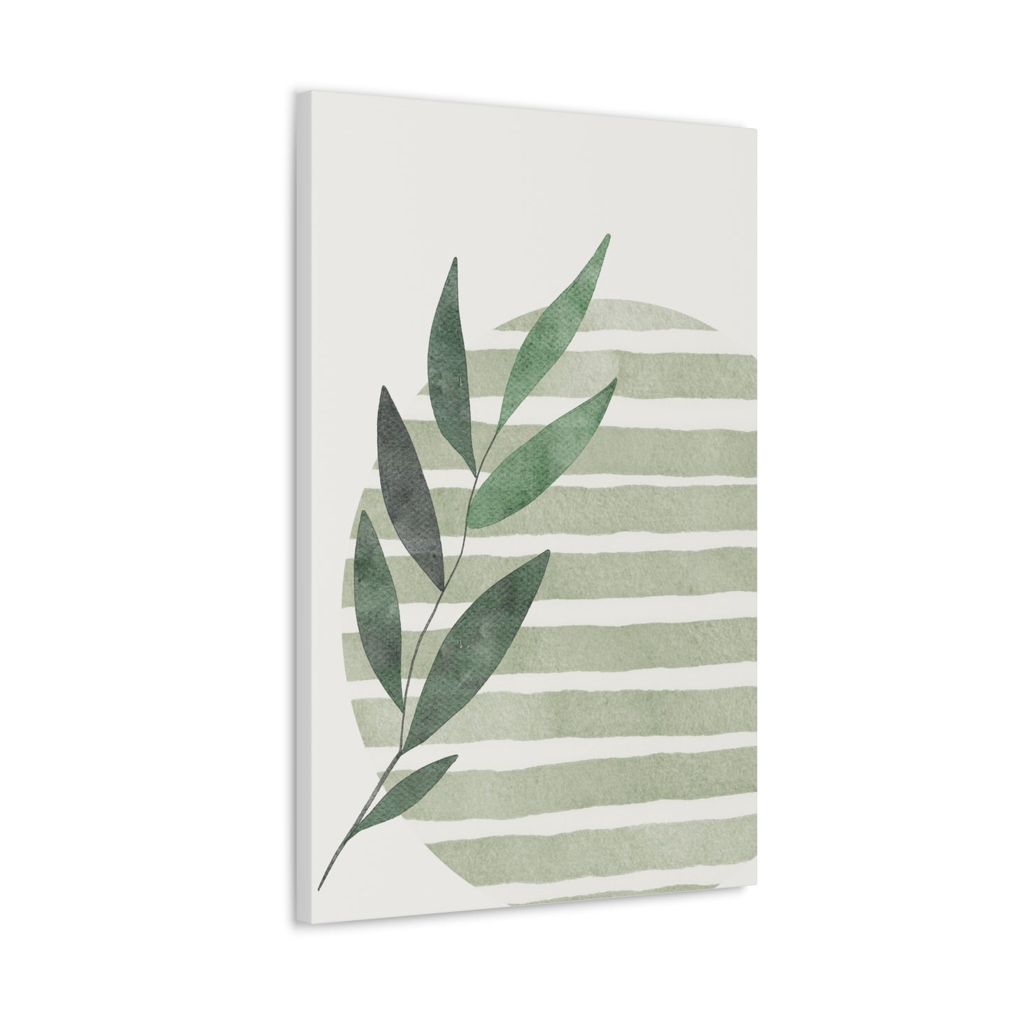 Grass Green Abstract Canvas