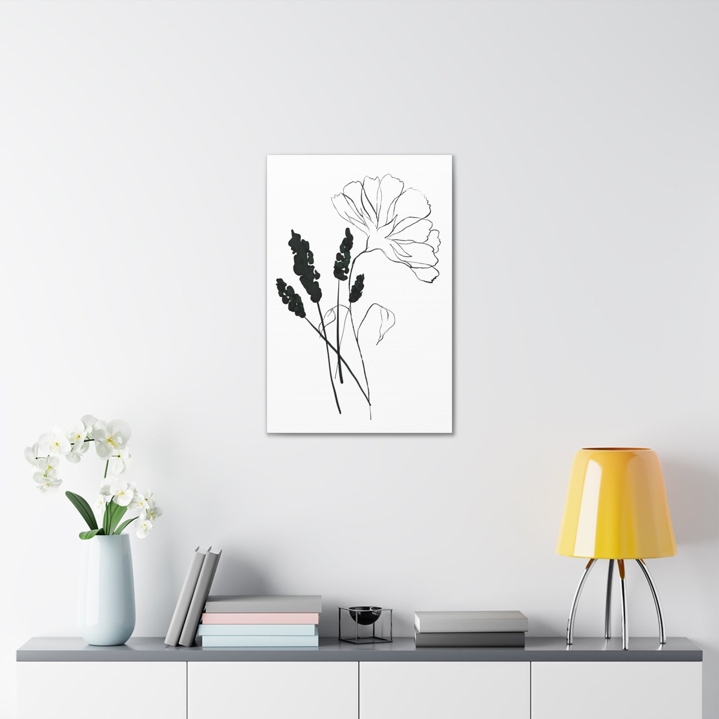 Minimalist Flower Canvas