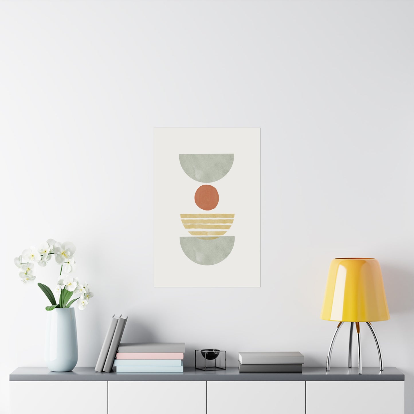 Boho Abstract Art Print (frame not included)