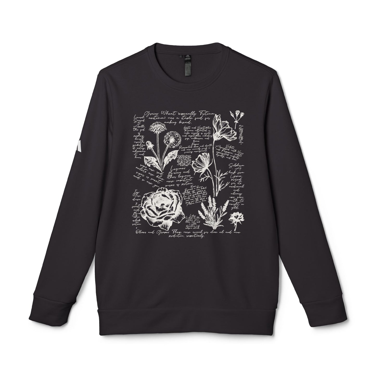 Cozy Floral Crewneck Sweatshirt, Unisex Sweatshirt, Fleece Top, Casual Wear, Floral Design, Year-Round Comfort