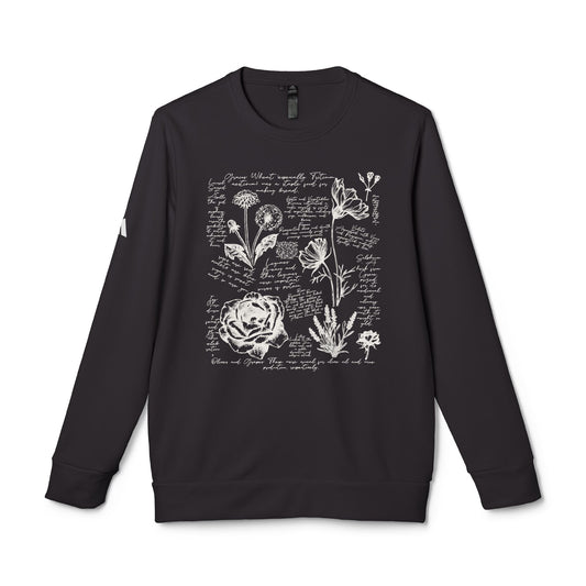 Cozy Floral Crewneck Sweatshirt, Unisex Sweatshirt, Fleece Top, Casual Wear, Floral Design, Year-Round Comfort