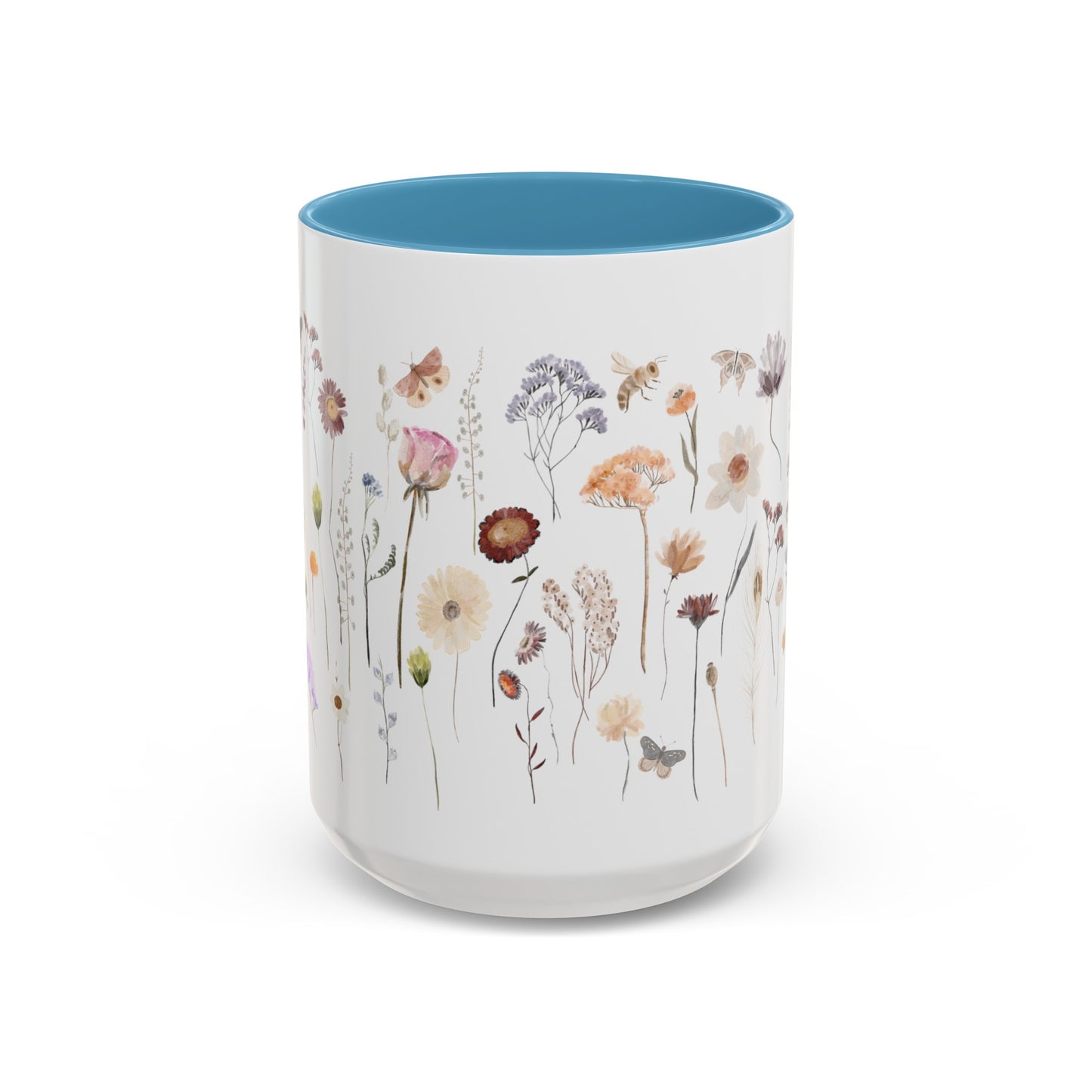 Bee Butterfly Flower Mug