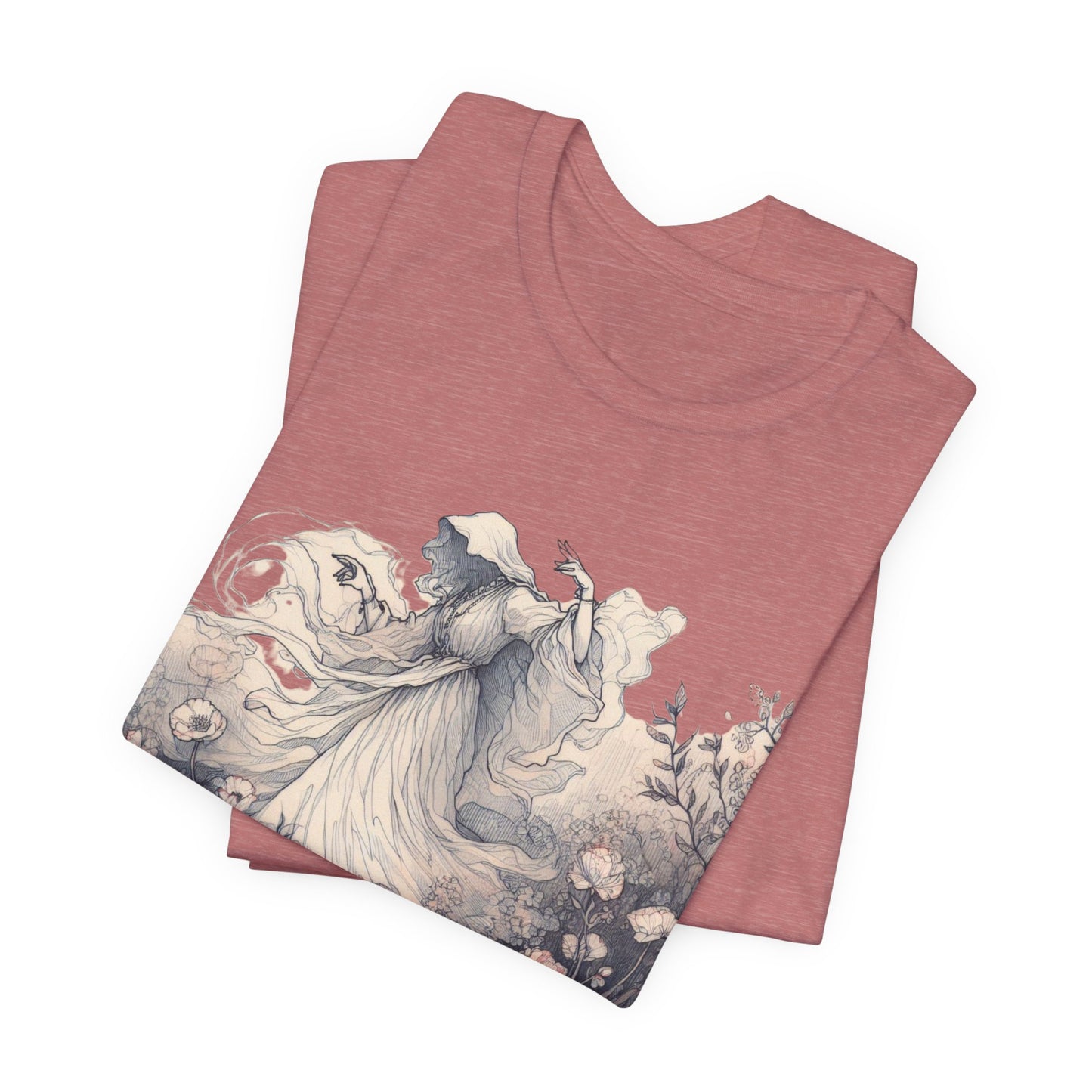 Vintage Floral Ghost T-Shirt