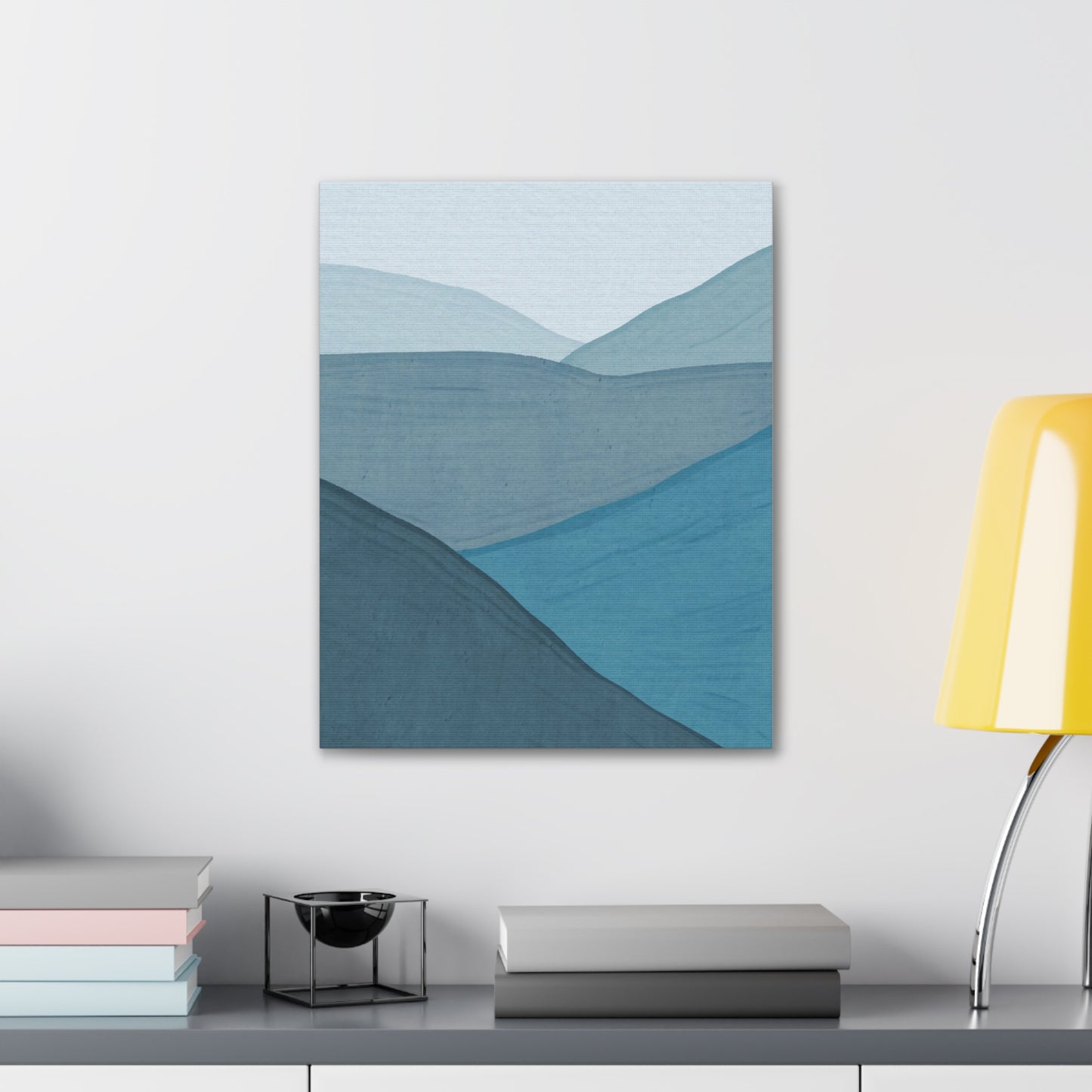 Abstract Blue Ocean Canvas