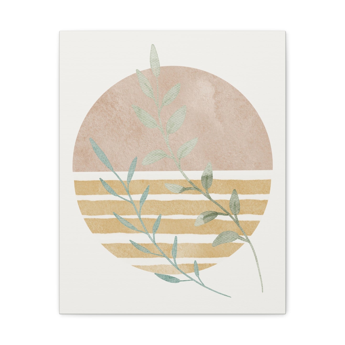 Abstract Plant Canvas