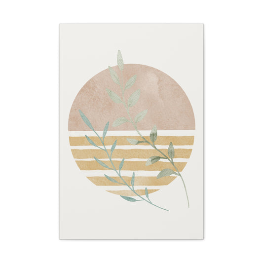 abstract plant wall art