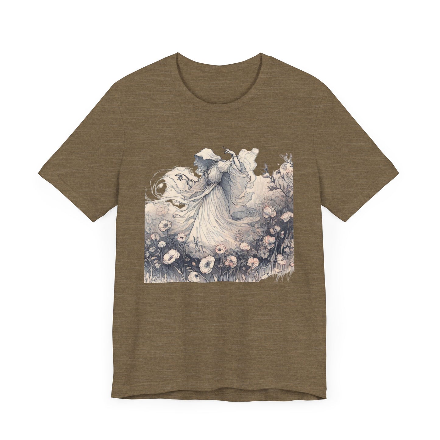 Vintage Floral Ghost T-Shirt