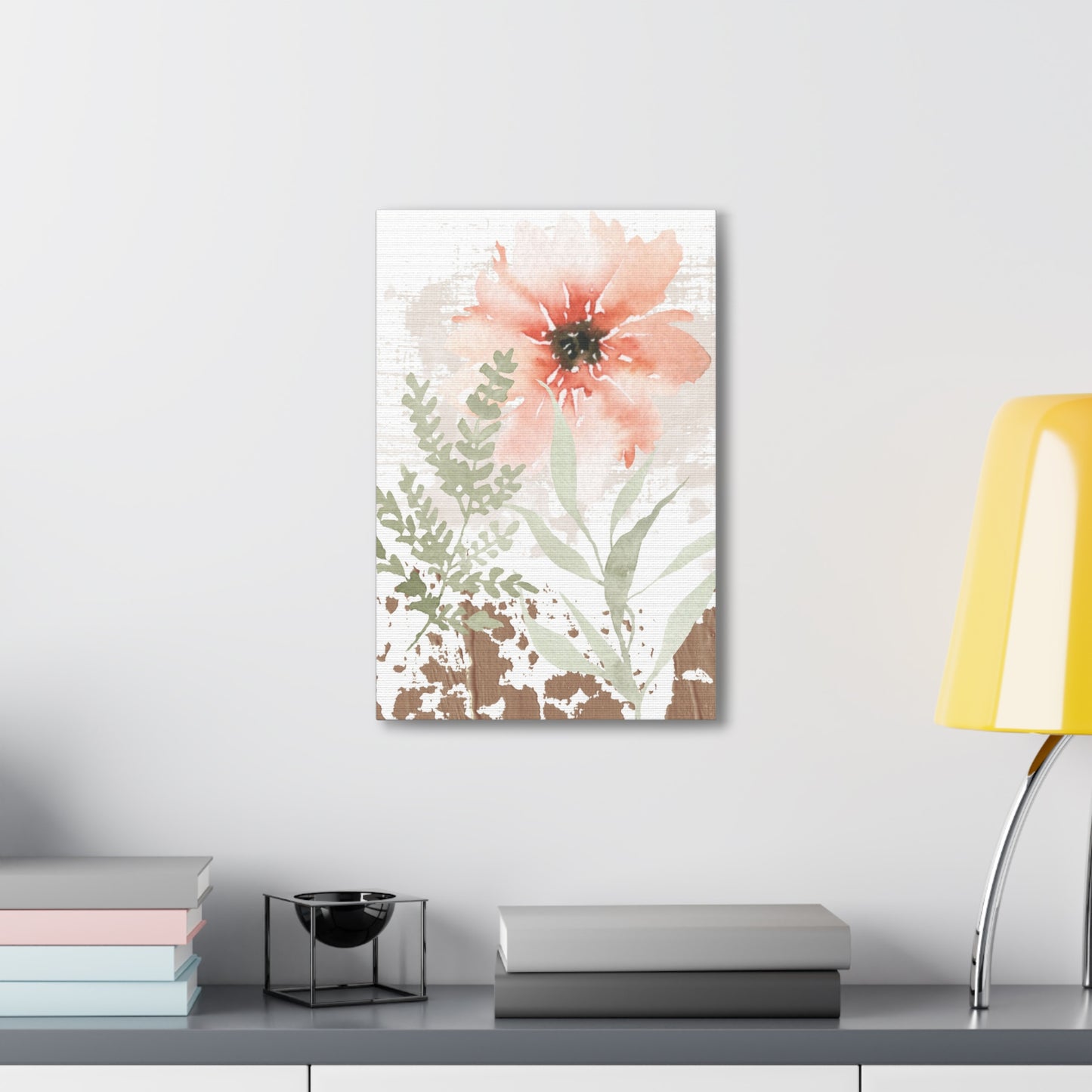 Rustic Farmhouse Floral Canvas