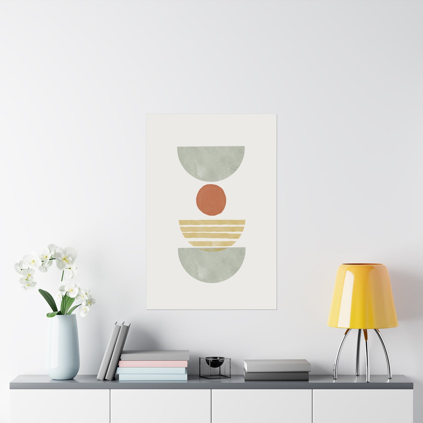 Boho Abstract Art Print (frame not included)