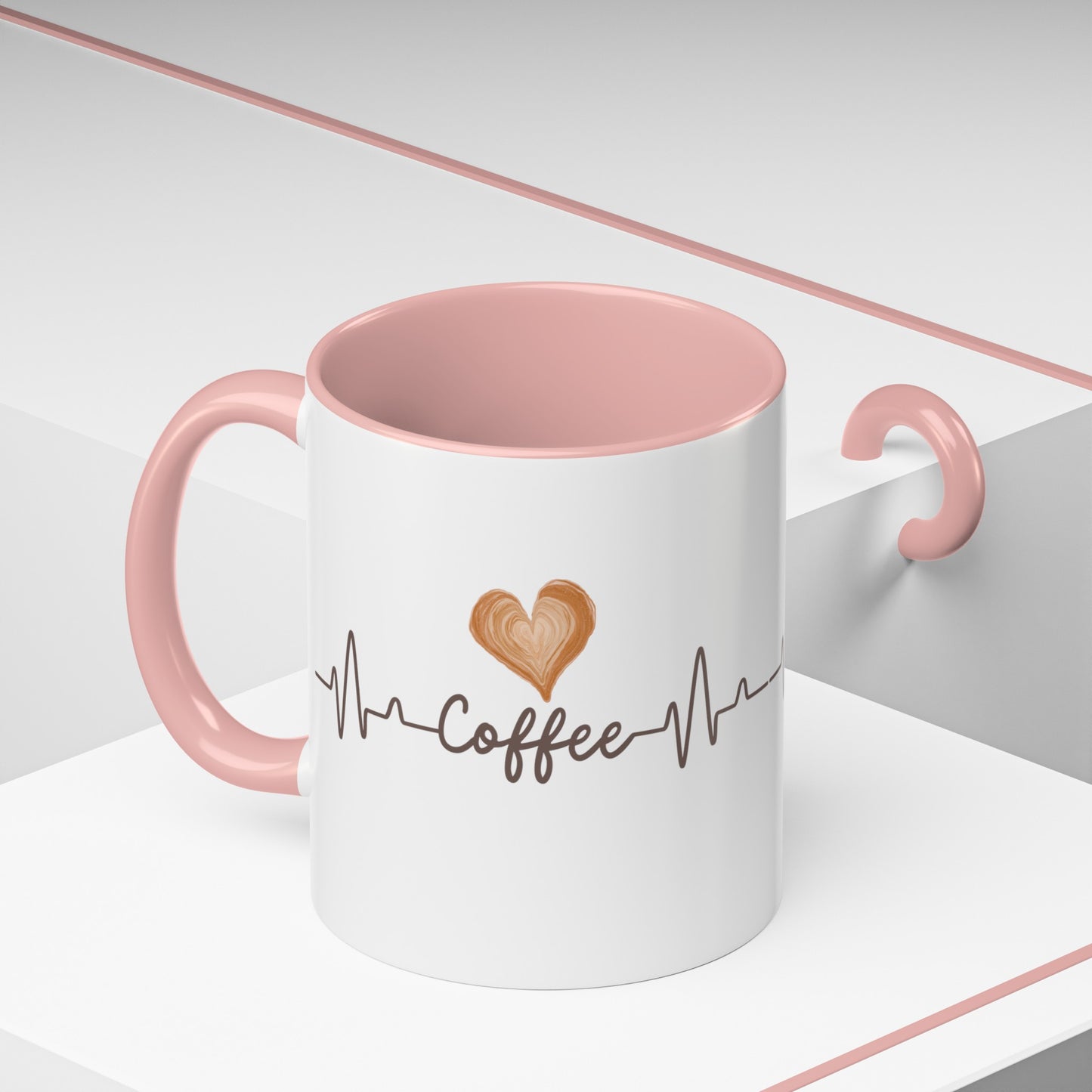 Coffee Heartbeat Mug, 11oz