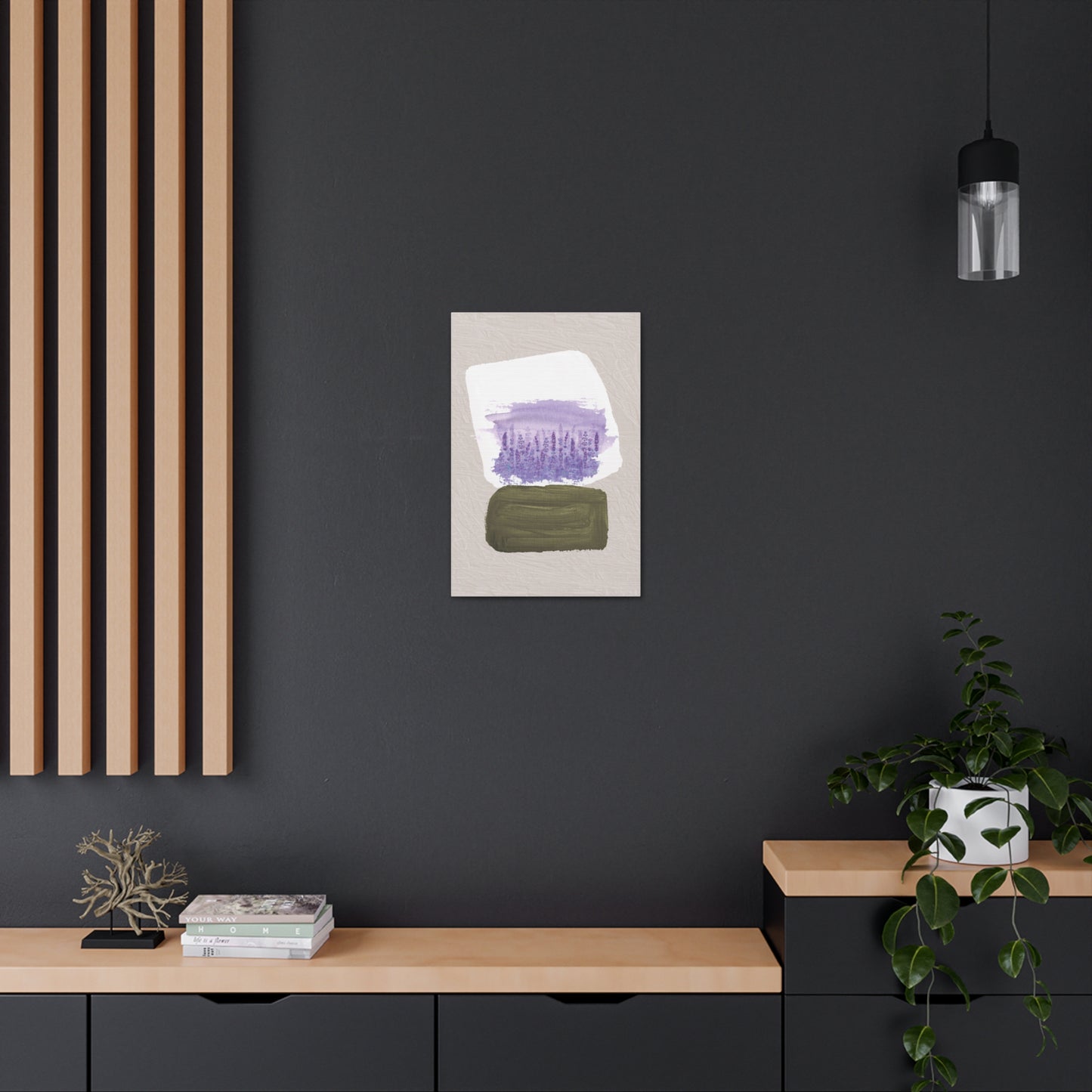 Lavender Abstract Canvas