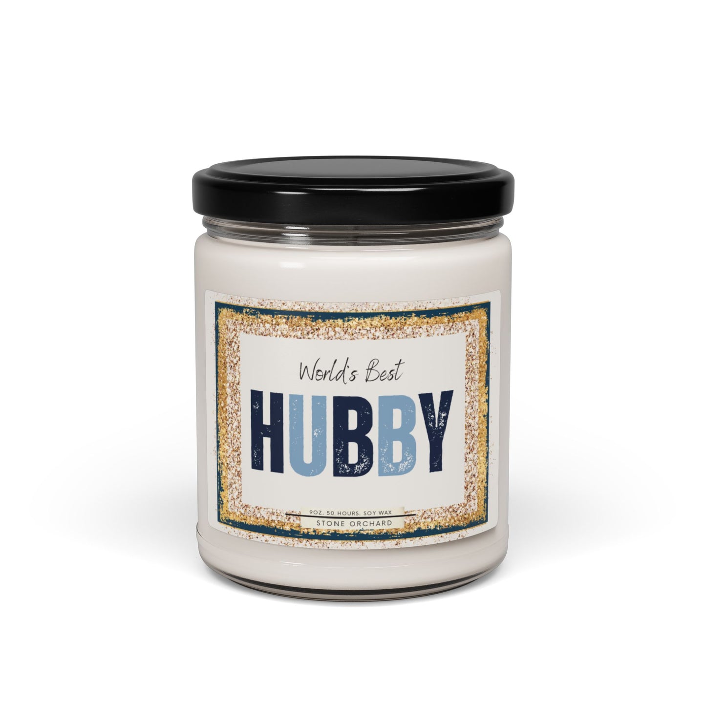 Soy Candle, Hubby Scented, 9oz