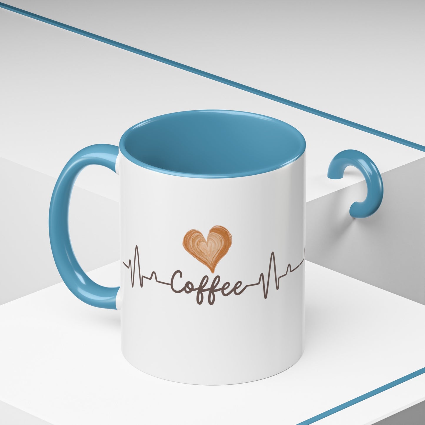 Coffee Heartbeat Mug, 11oz