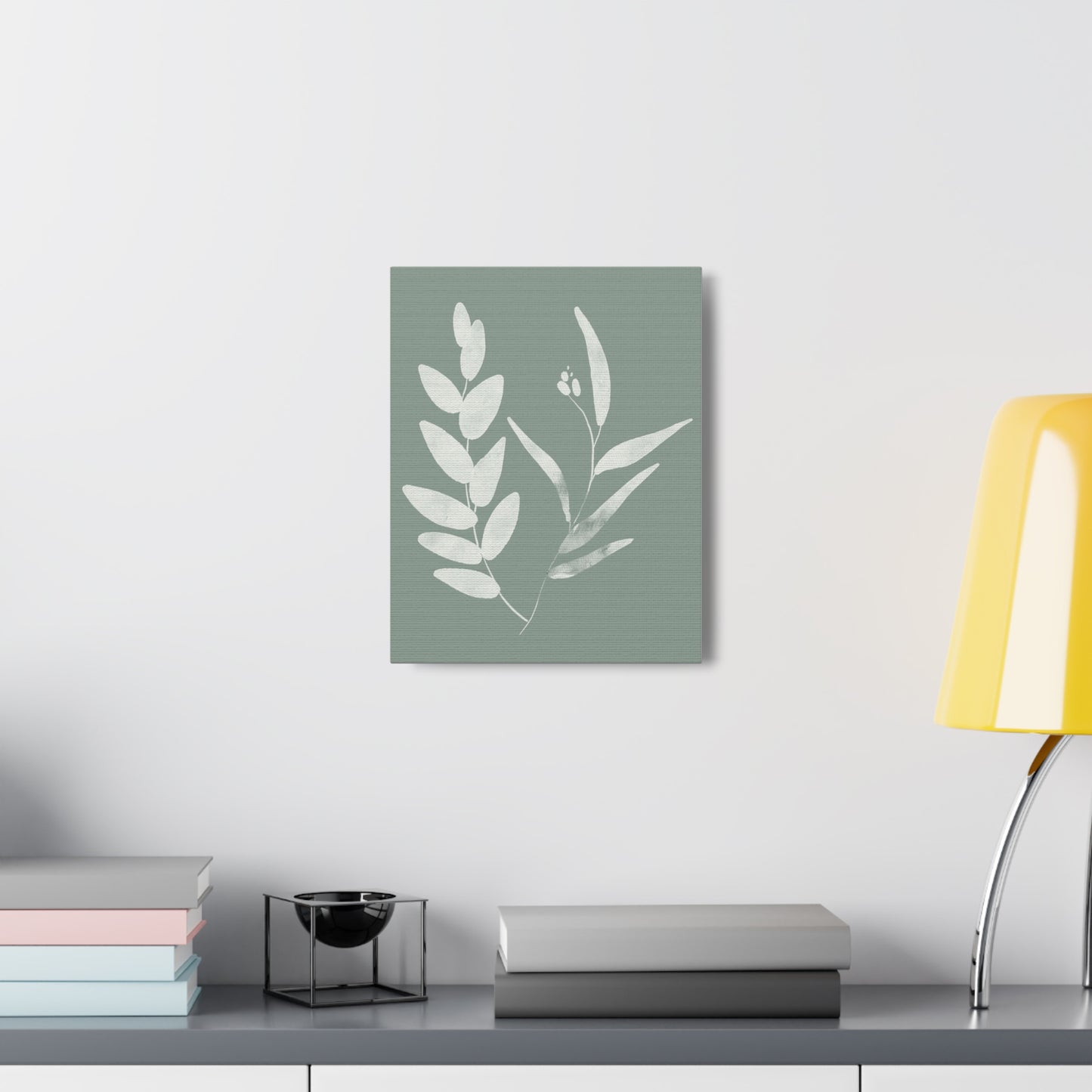 Chalky Green Plant Canvas