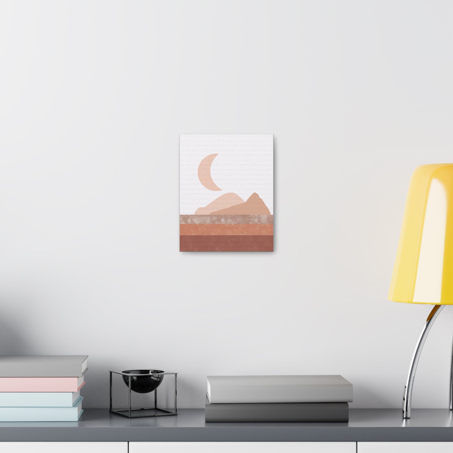 Moon And Mountains Canvas