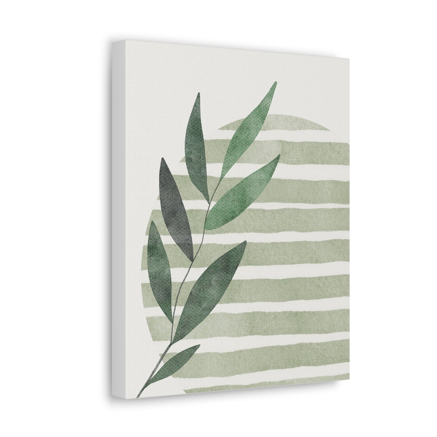 Grass Green Abstract Canvas