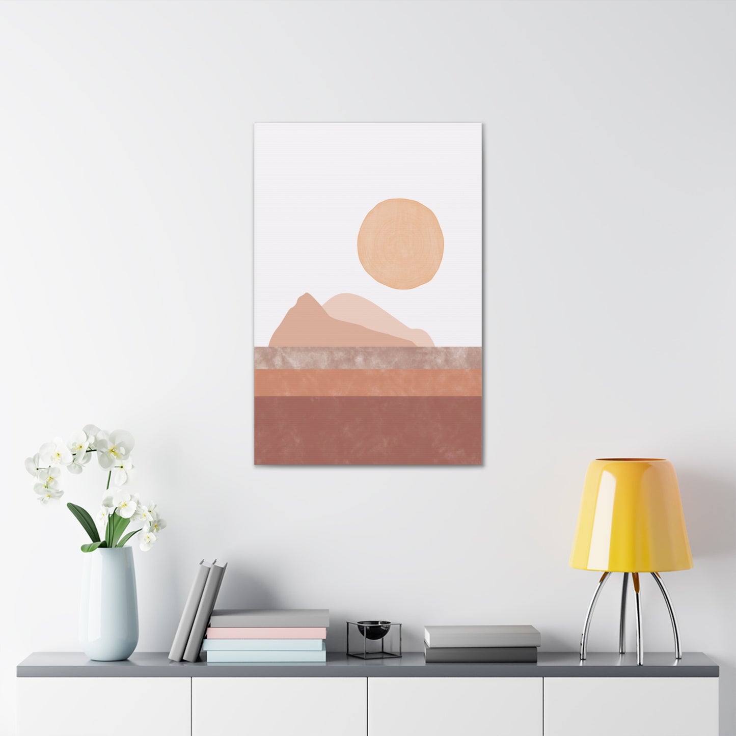 Sun And Mountains Canvas