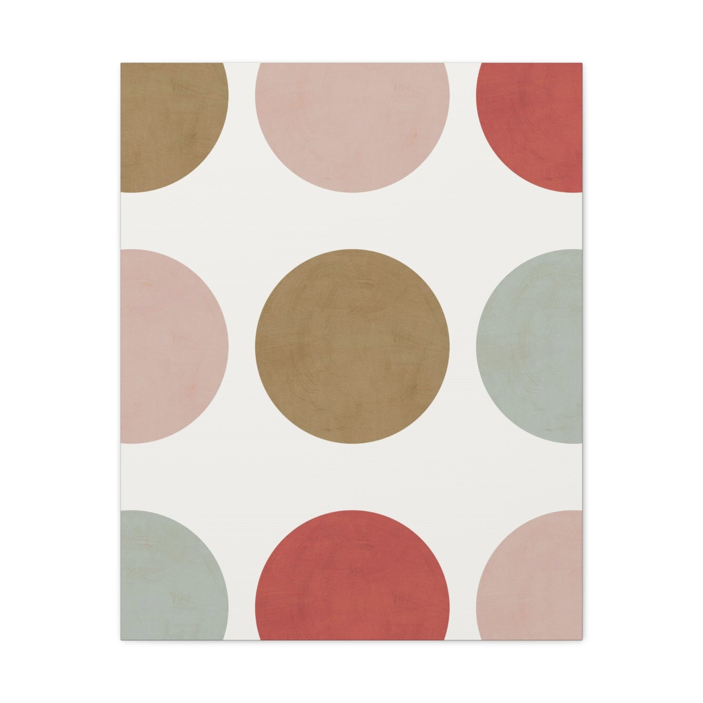 Earth Toned Dots Canvas