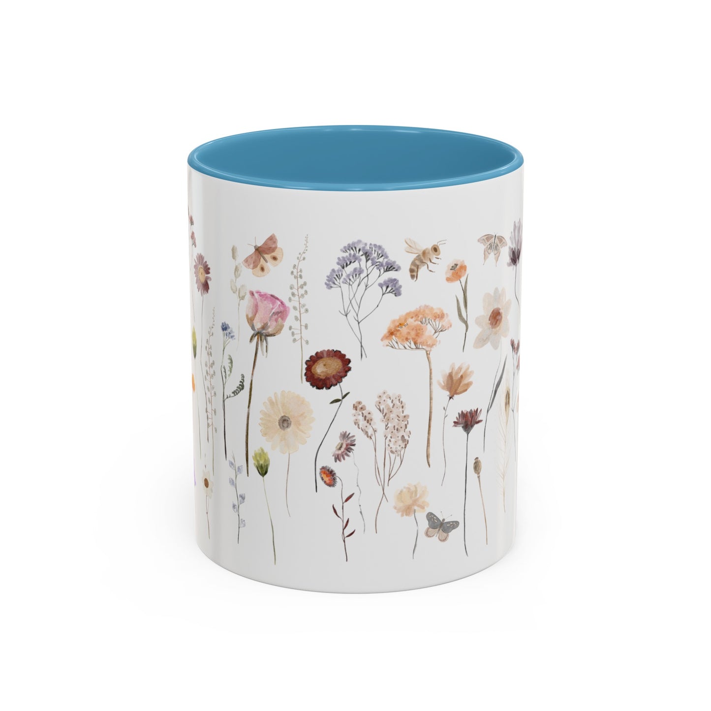 Bee Butterfly Flower Mug